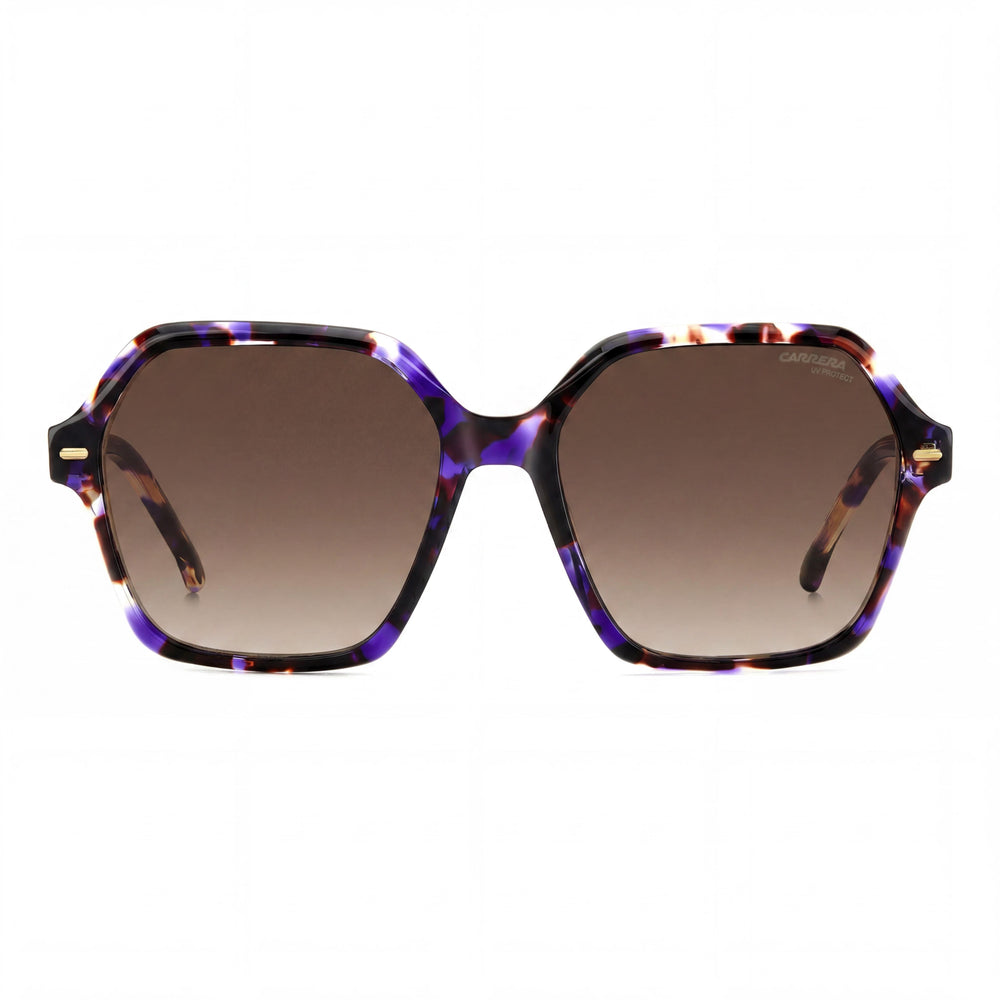 Carrera 3026/S Women's Violet Havana Frame Brown Shaded Lens Stainless Steel 100% UV Protection Sunglasses 56mm
