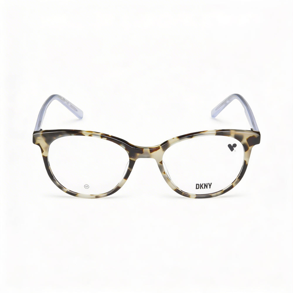 DKNY Modern Unisex Acetate Eyeglasses Bone Tortoise 50