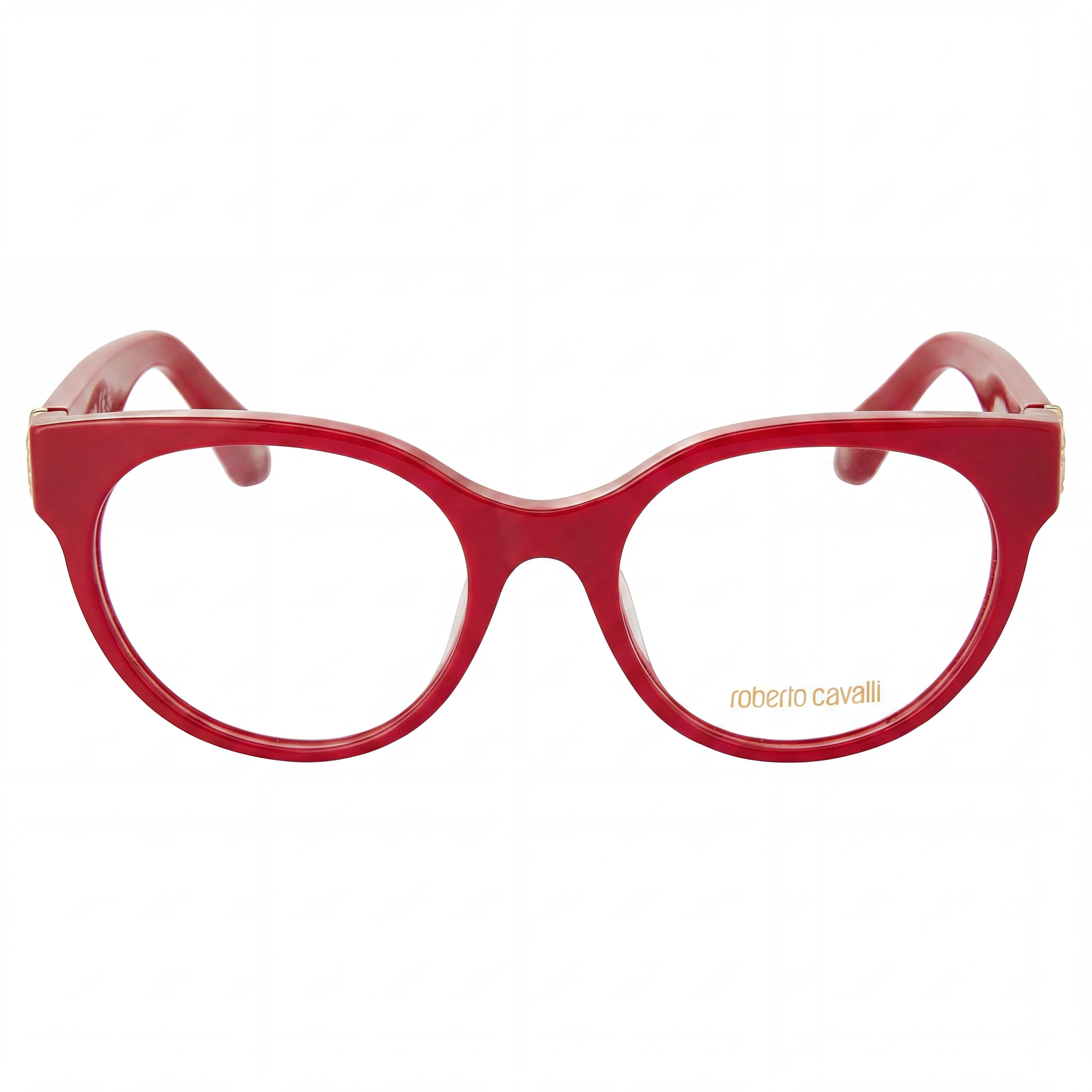 ROBERTO CAVALLI VRC027 Women's Plastic Full Rim Oval Eyeglasses, Cream, 52mm, Photo 2