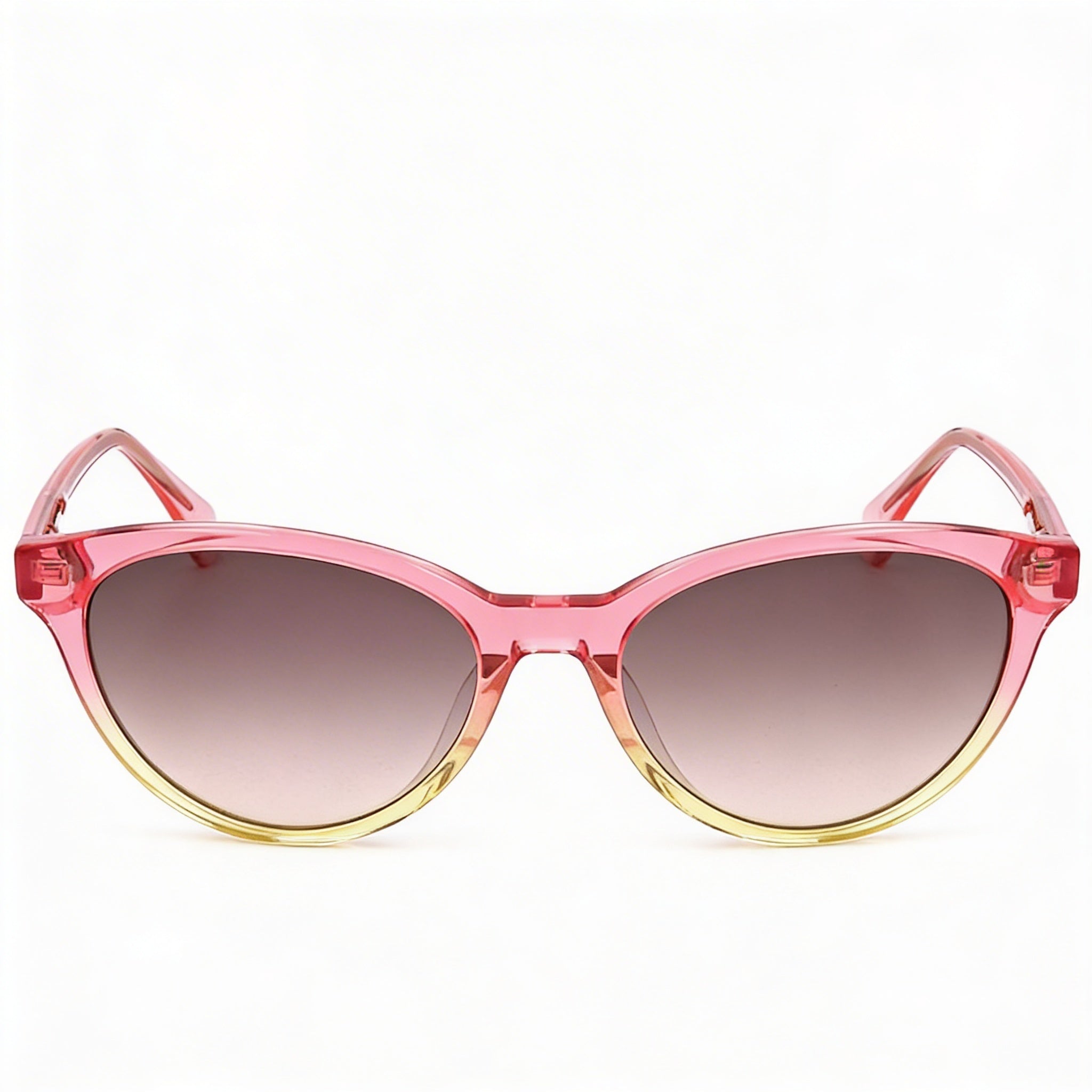 Kate Spade New York ADELINE/G/S Gafas de sol de acetato rosas sombreadas amarillo marrón degradado UV de mujer 55mm, Photo 2
