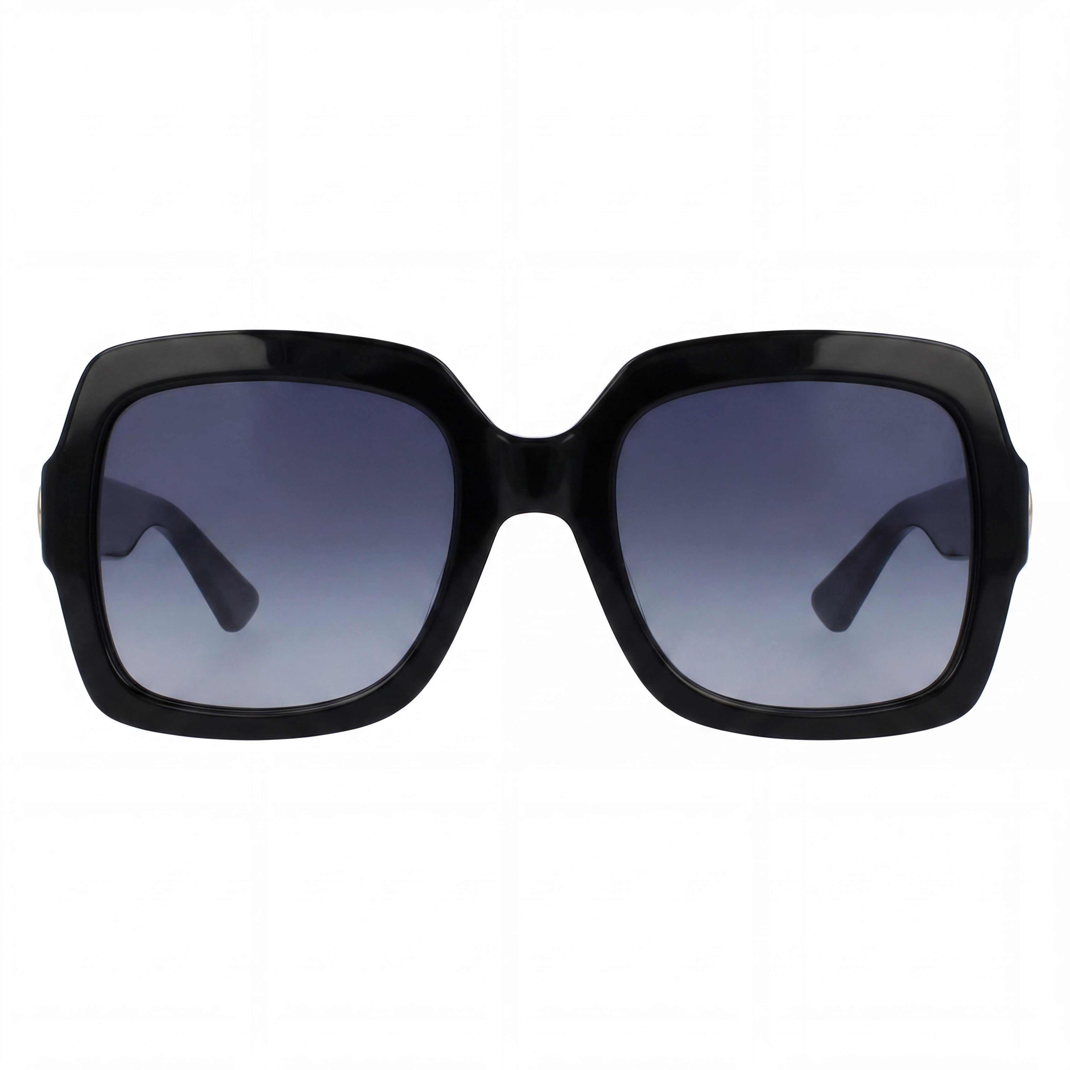 Gucci Gg0036sn-001 Gafas de sol para mujer con armazón de plástico negro, lentes grises degradadas y protección UV, 54 mm, Photo 2