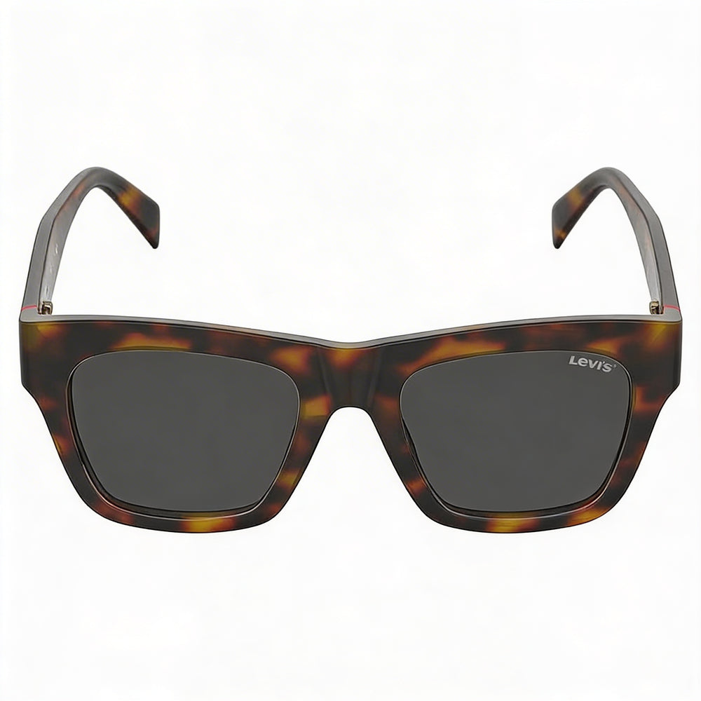 Gafas de sol unisex Levi's LV 1026/S con montura de poliamida ecológica en color Havana 2 y lentes de policarbonato de 52 mm