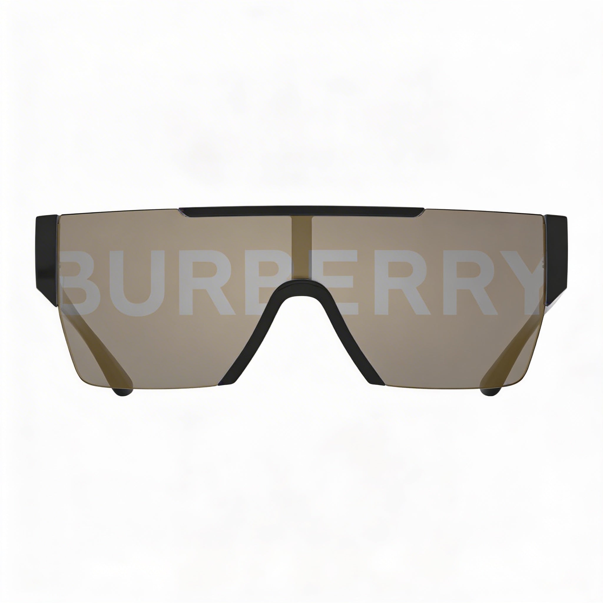 Gafas de sol Burberry BE4291 unisex con montura ligera de plástico negro, espejo dorado y protección UV 38-138-140, Photo 2