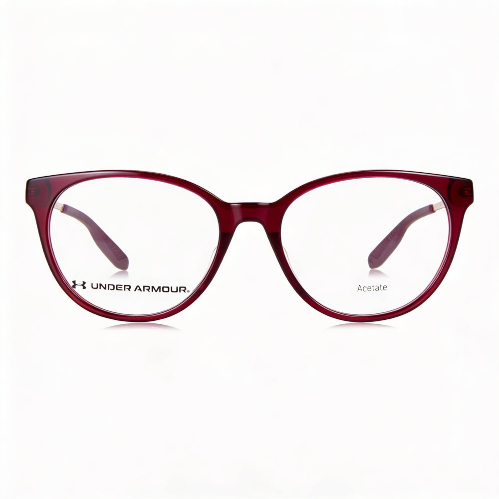 Under Armour Casual Acetate Frame Polycarbonate Lens Sunglasses for Women, Crystal Red, 54mm