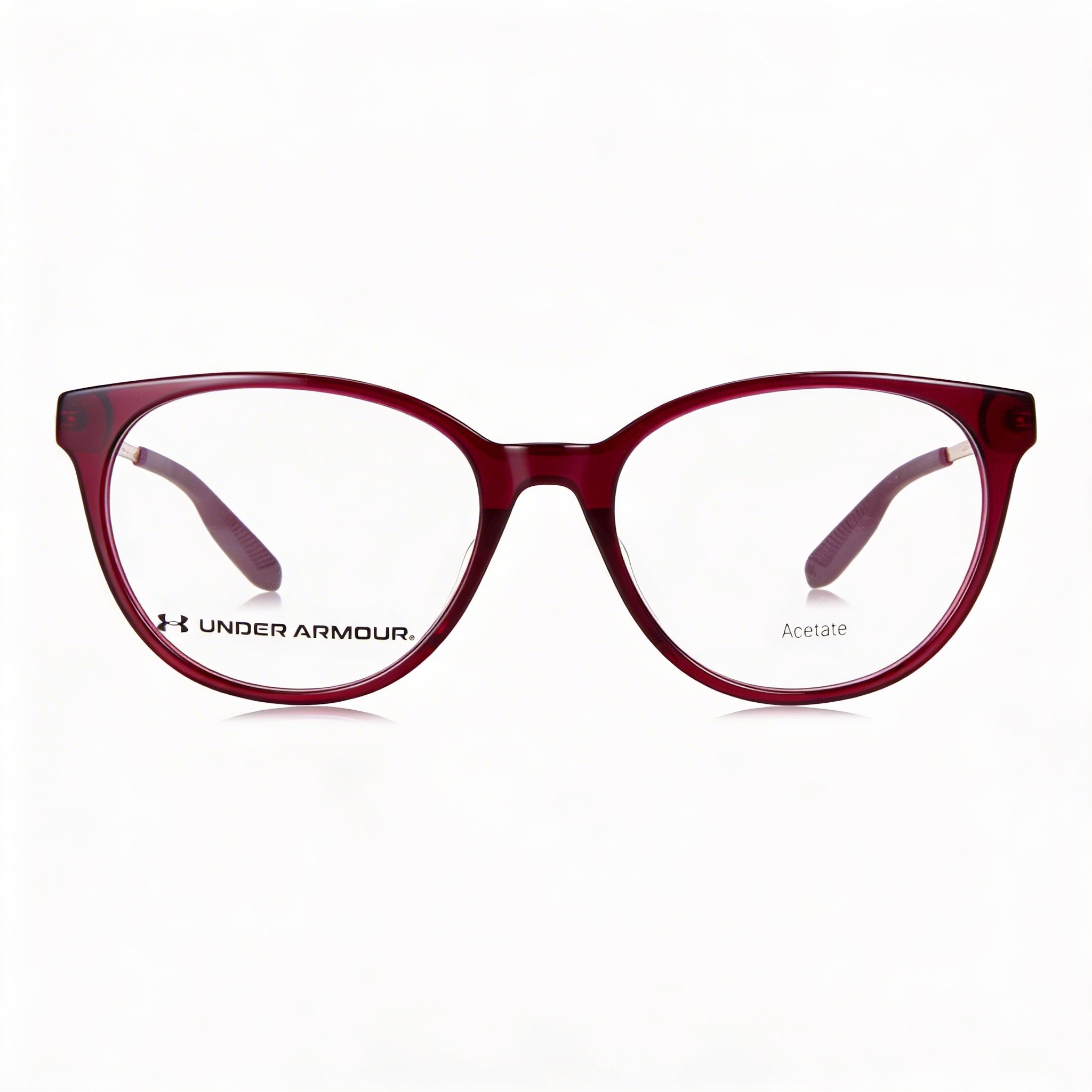Under Armour Casual Acetate Frame Polycarbonate Lens Sunglasses for Women, Crystal Red, 54mm, Photo 2