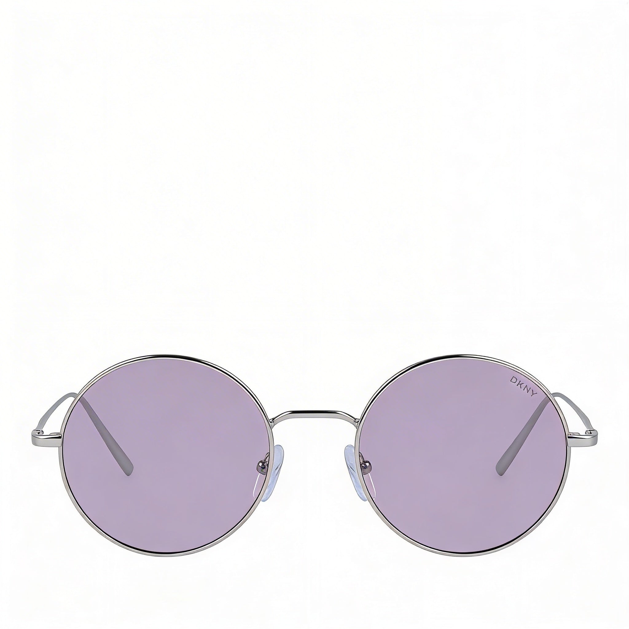 DKNY Women's Sunglasses Plastic Frame UV Protection Non-Polarized Silver Purple 47mm Lens, Photo 2
