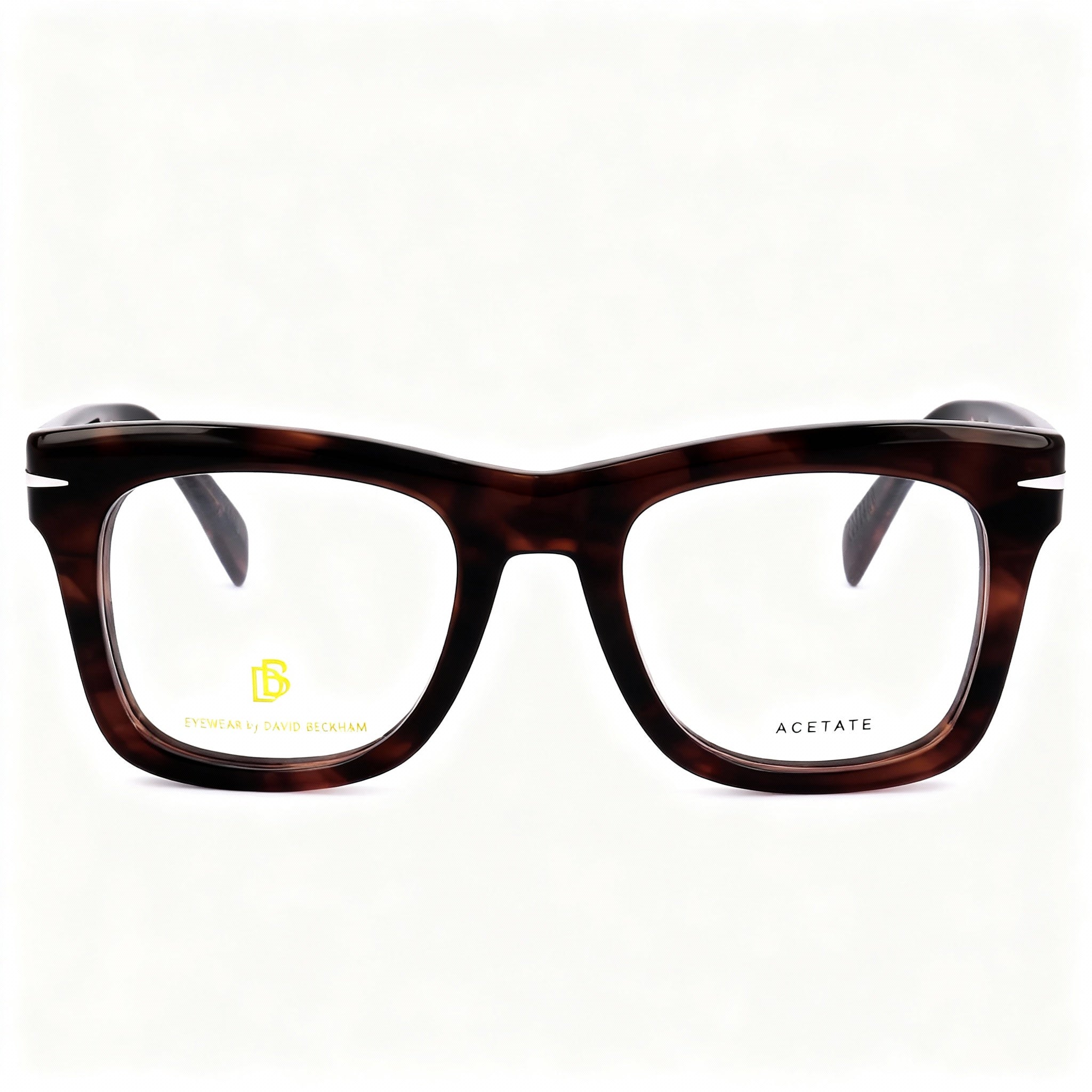 David Beckham Db 7105 Men's Casual Plastic Frame Brown Horn Non-polarised Polycarbonate Lens Sunglasses 51mm