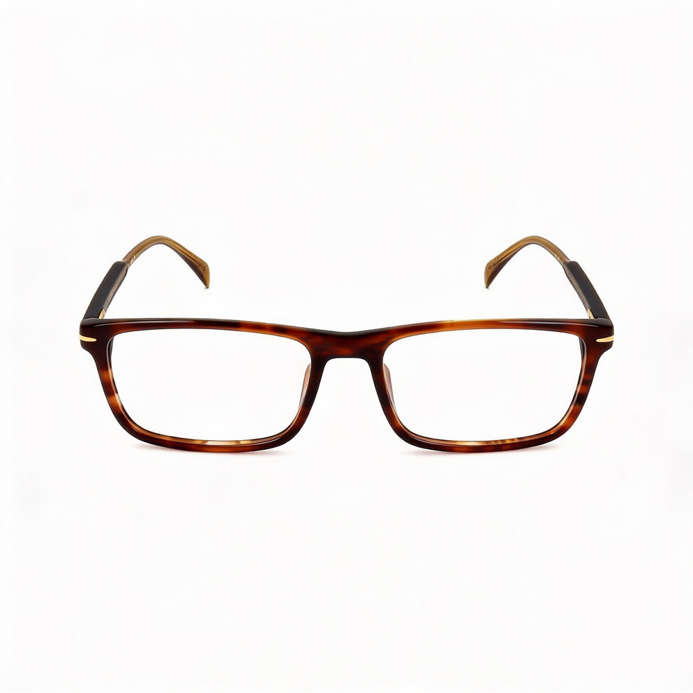 David Beckham DB 1135 - Gafas de sol informales para hombre, color marrón, de acetato y con lentes de plástico transparente, talla 55-17-150