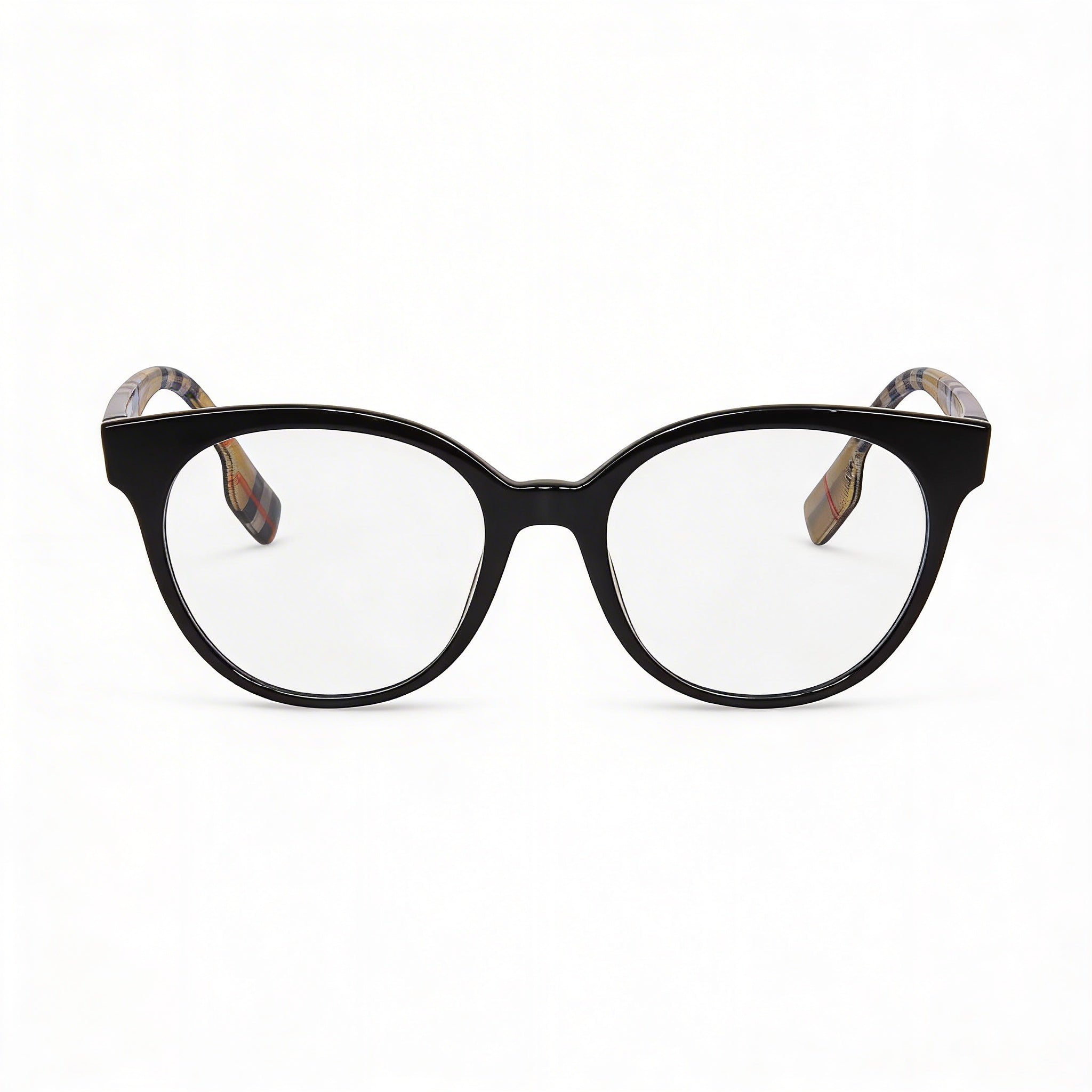 Burberry Jacqueline BE2356 Women's Round Full Rim Plastic Frame Eyeglasses Black Lens 51mm Bridge 18mm Temple 140mm, Photo 2