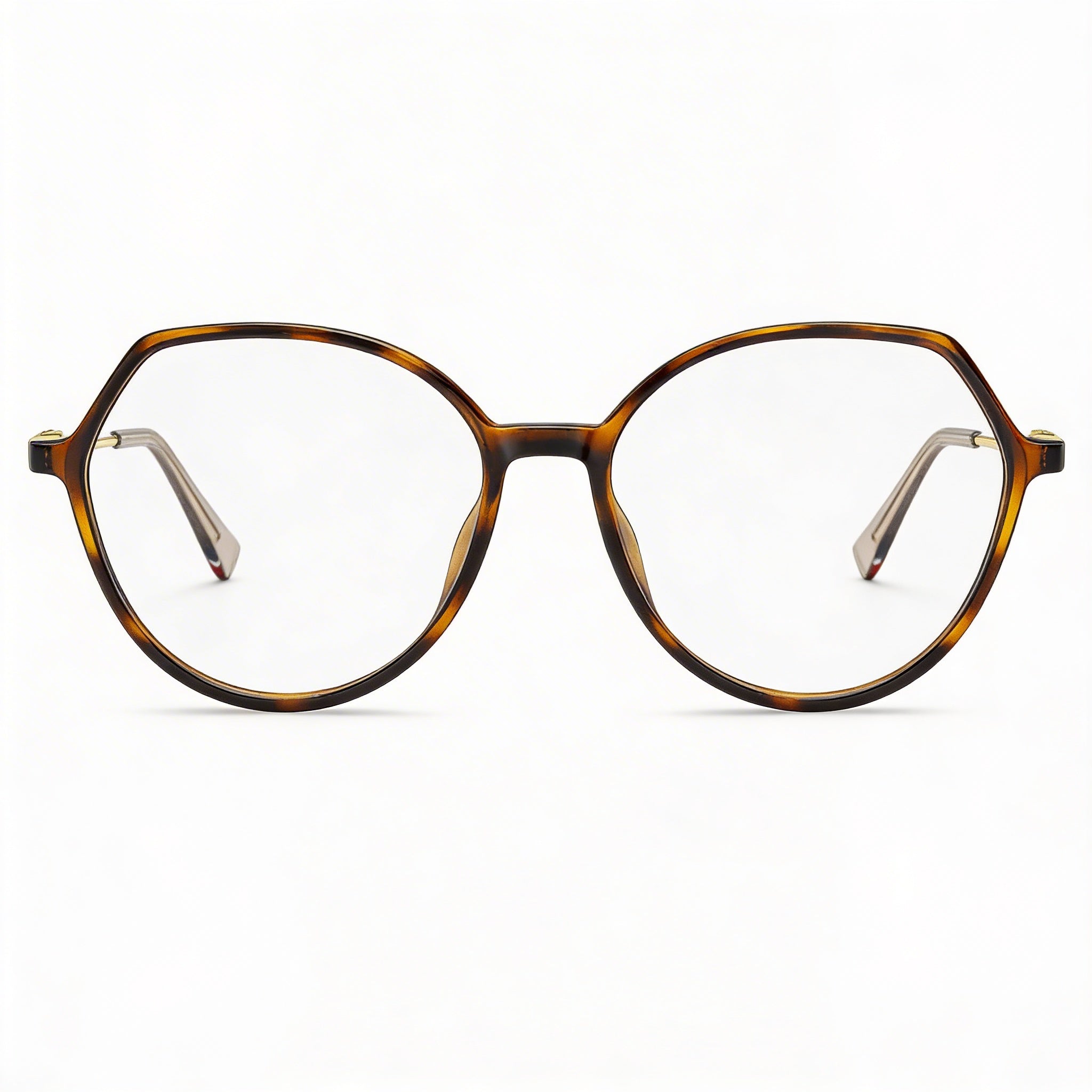 Gafas Tommy Hilfiger redondas geométricas para mujer, multicolor, de poliamida INJ-GRIL. Lentes transparentes, 54 mm., Photo 2