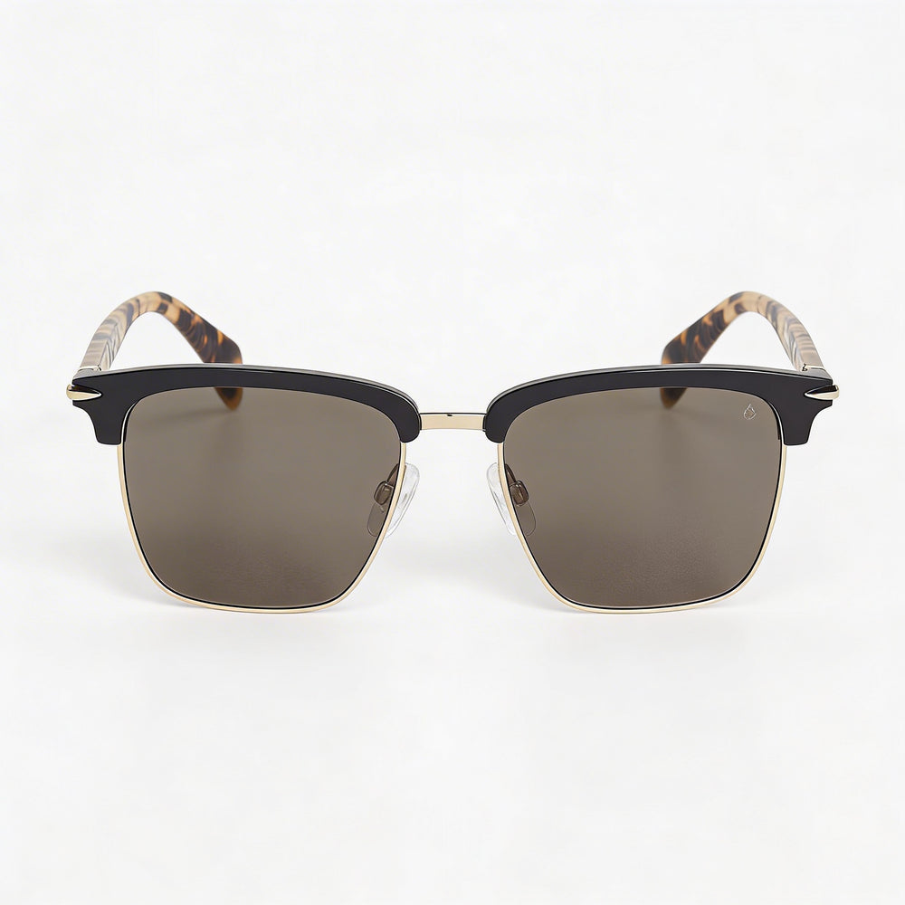 Gafas de sol Rag & Bone rnb 5034 de acero inoxidable para mujer con montura y lentes en negro mate, protección UV, sin polarizar, 54 mm