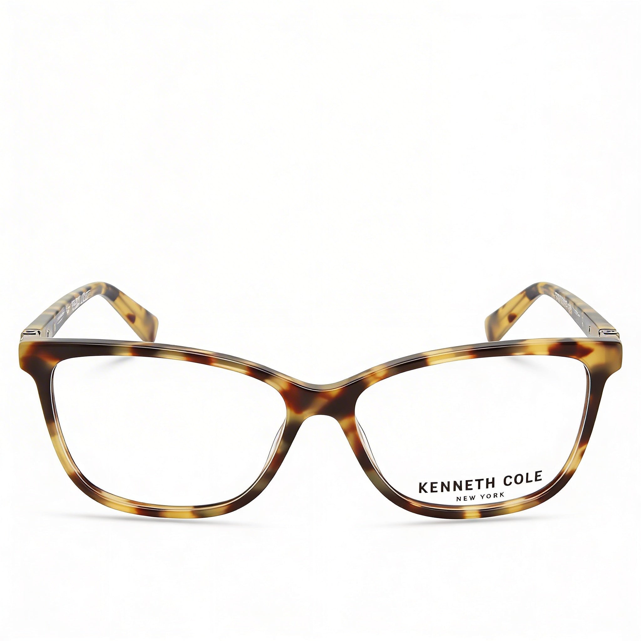 Gafas Kenneth Cole New York Kc0335 con montura de plástico y lentes transparentes para hombre, color rubio habano, 54-14-140 mm, Photo 1