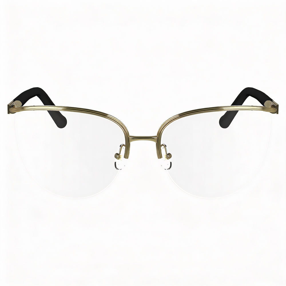 Salvatore Ferragamo Modern Unisex Polarized Sunglasses, Gold Metal Frame, Polycarbonate Lenses, 56mm Lens Width