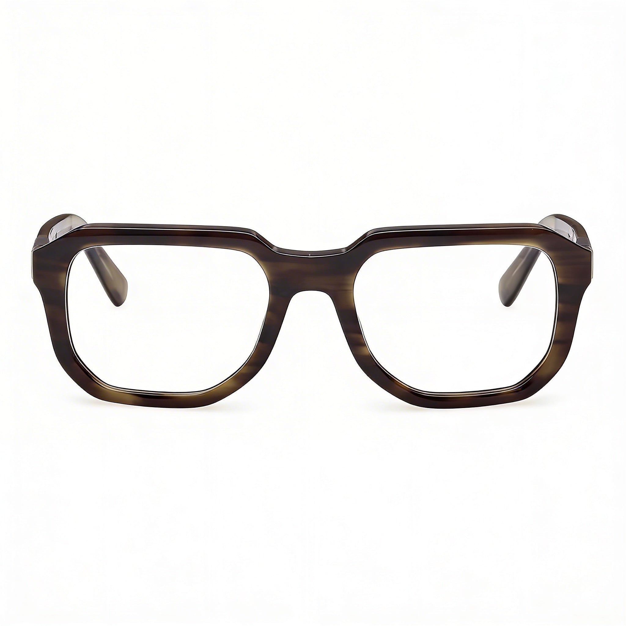 Gafas GUESS Gu50332 para hombre con montura de plástico en color verde oscuro y lentes transparentes sin policarbonato (52-19-140 mm), Photo 2