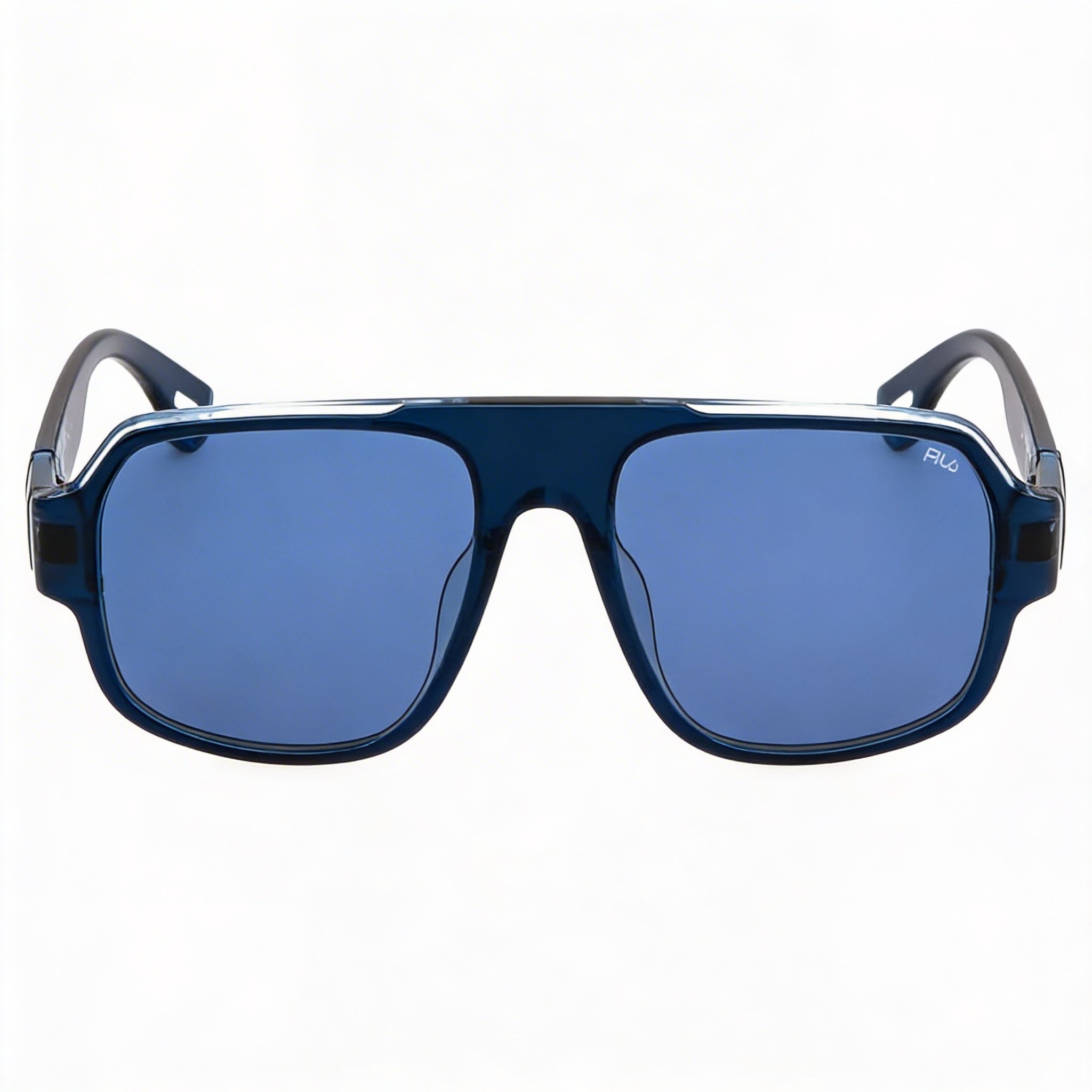 Gafas de sol unisex Fila Casual Navigator con montura de acetato transparente azul, lentes de POLIÉSTER CR39, 54mm, Photo 2