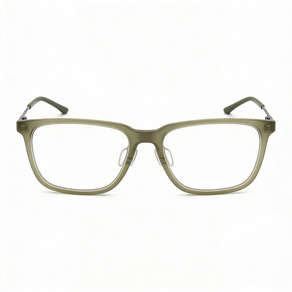 Gafas unisex modernas Under Armour con montura de acetato y lentes de policarbonato, color verde mate, ancho de 55 mm