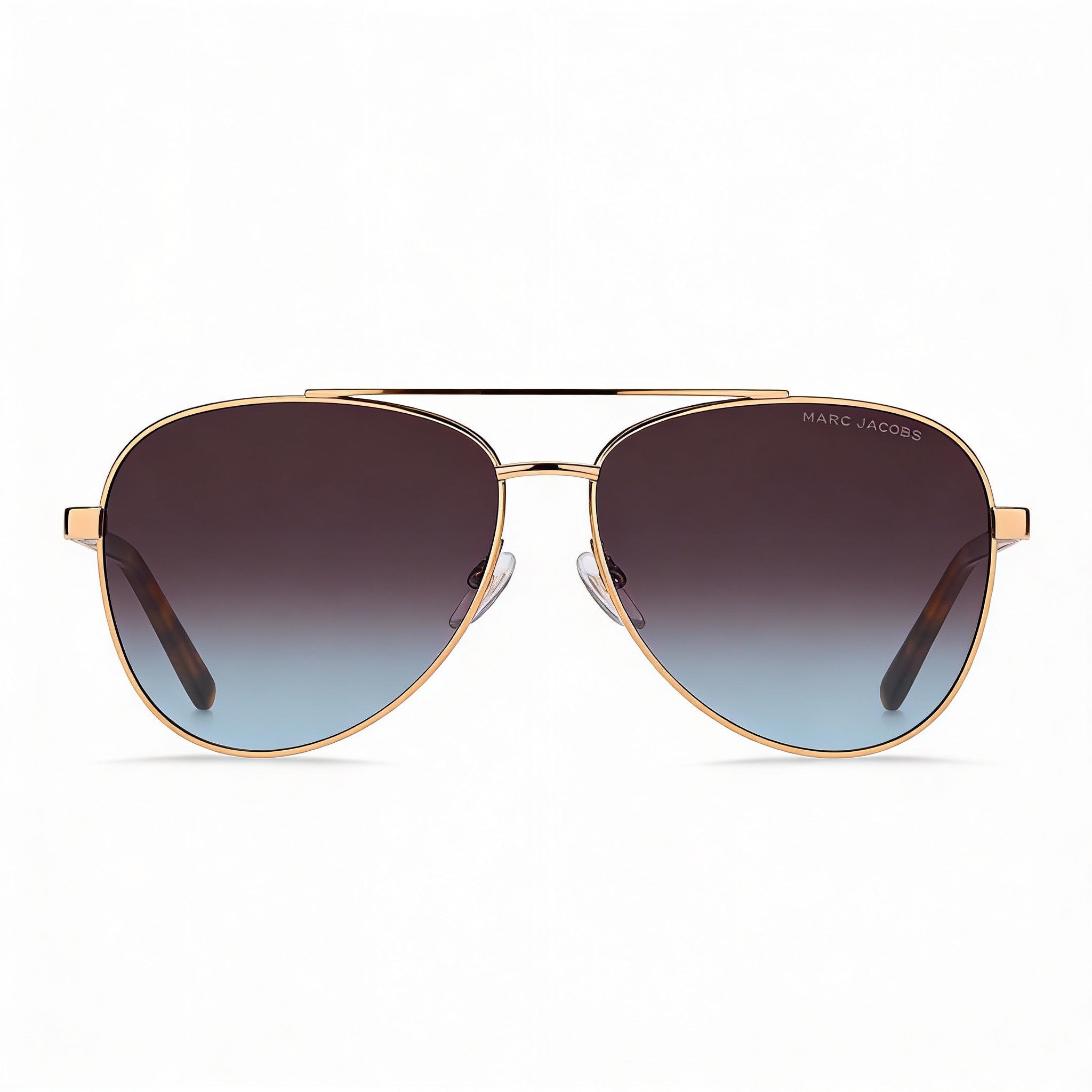 Marc Jacobs Casual Women's Gold Havana Metal Sunglasses with Brown Teal Non-Polarized Lenses 60mm, Photo 2