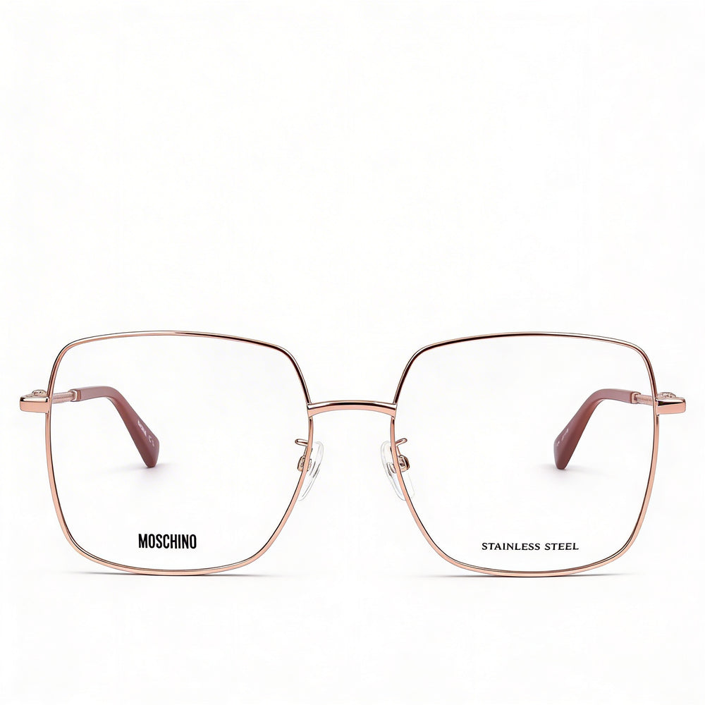 Moschino Mos615/g Women's Modern Style Eyewear with Gold Copper Alloy Steel Frame and Polycarbonate Lenses 56mm