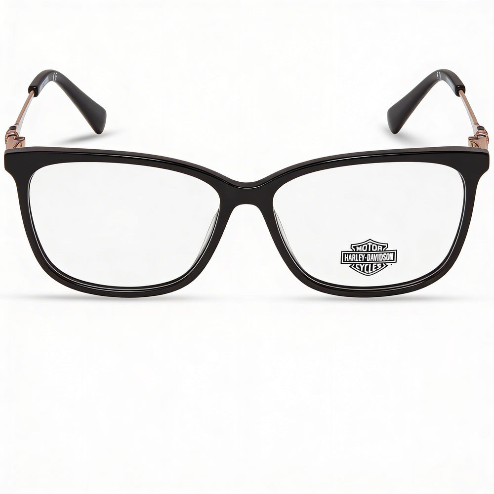 Harley-Davidson Hd0564 Men's Black Plastic Frame Eyewear with Clear Polycarbonate Lenses 54-15-140