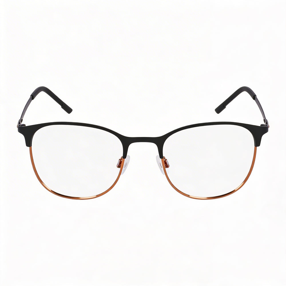 Armazón para gafas Flexon Casual Unisex de titanio negro mate, listo para lentes recetados 51/20/145
