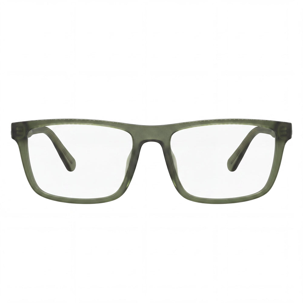 Gafas de plástico Coach Hc6263u Universal Fit para hombre Verde ejército transparente mate 55 mm