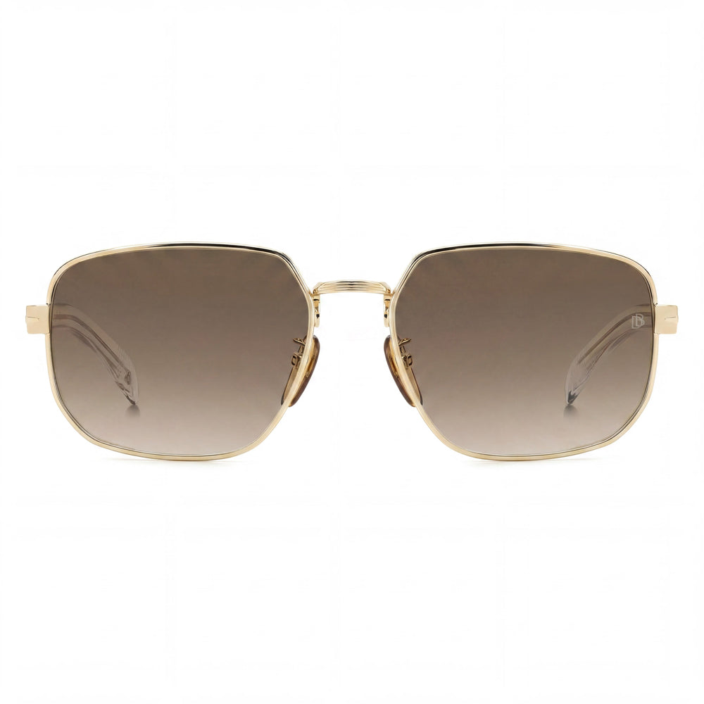Gafas de sol Beckham Db 7121/G/S de mujer, con montura de acero inoxidable en tono dorado, cristales de piedra, no polarizadas, 60 mm