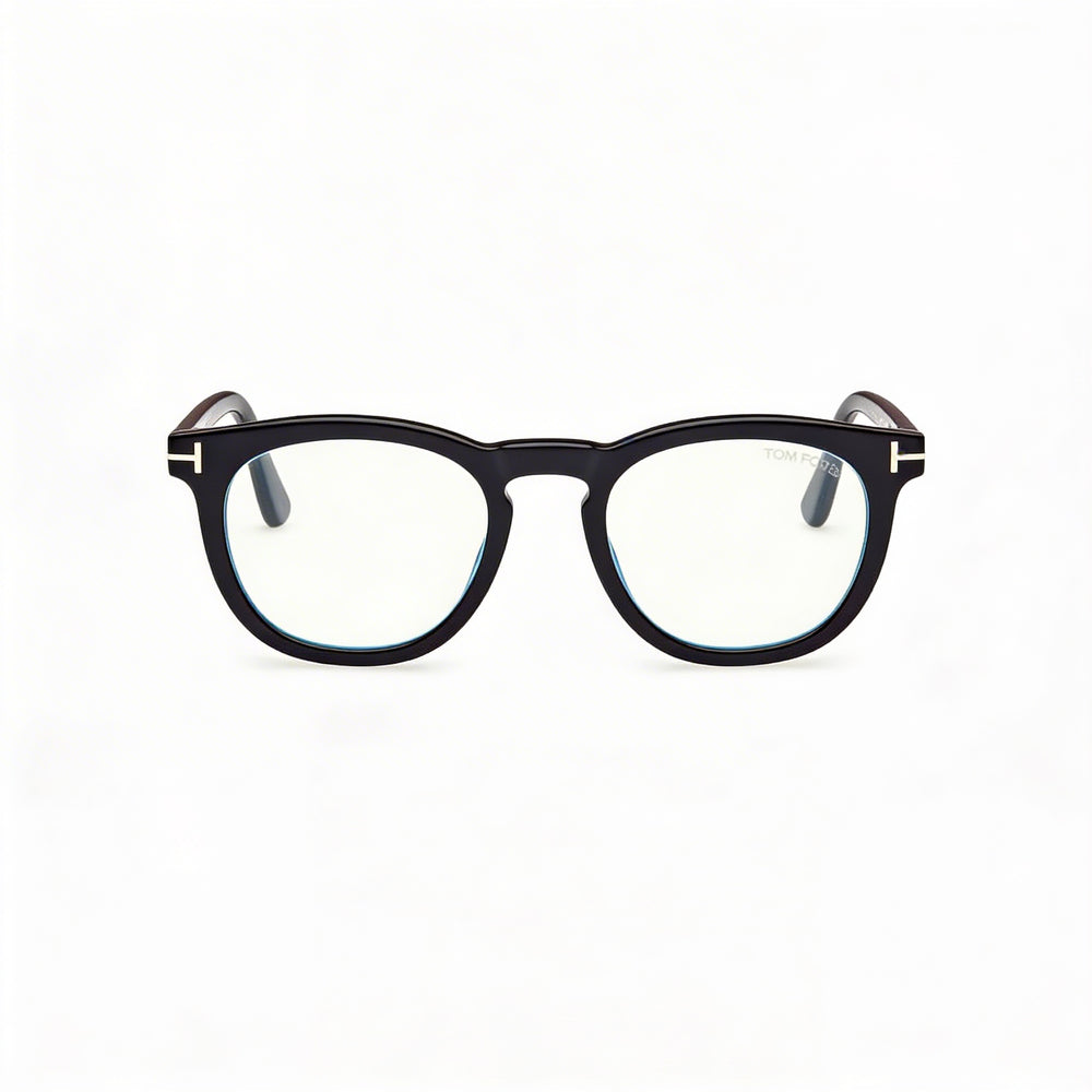 Tom Ford Ft5993-b Unisex Tortoise Shiny Black Smoke Frame Black Lens 50-21-145