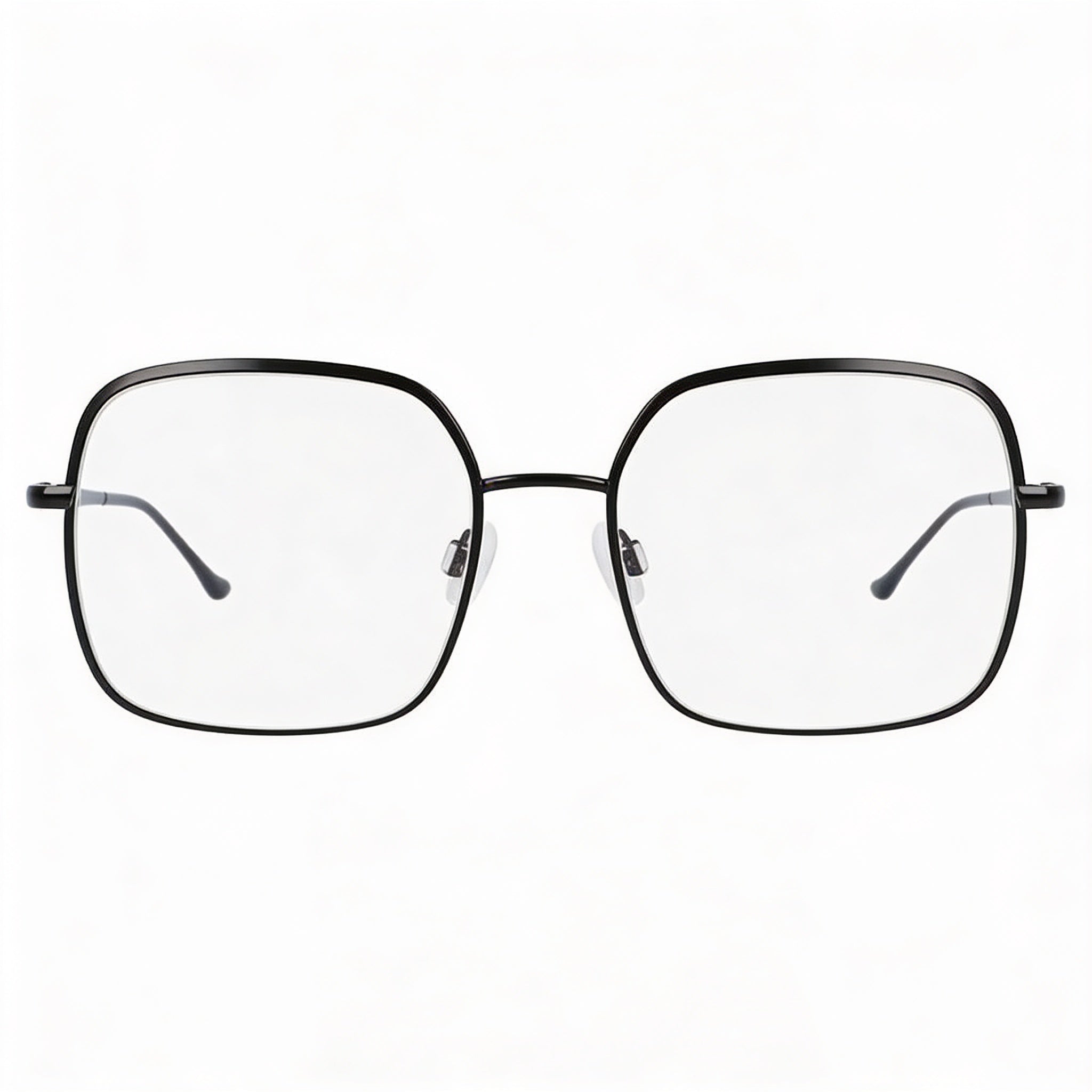 Gafas unisex Donna Karan DO1003 con montura metálica negra y lentes transparentes personalizables (talla 52-52-140), Photo 2