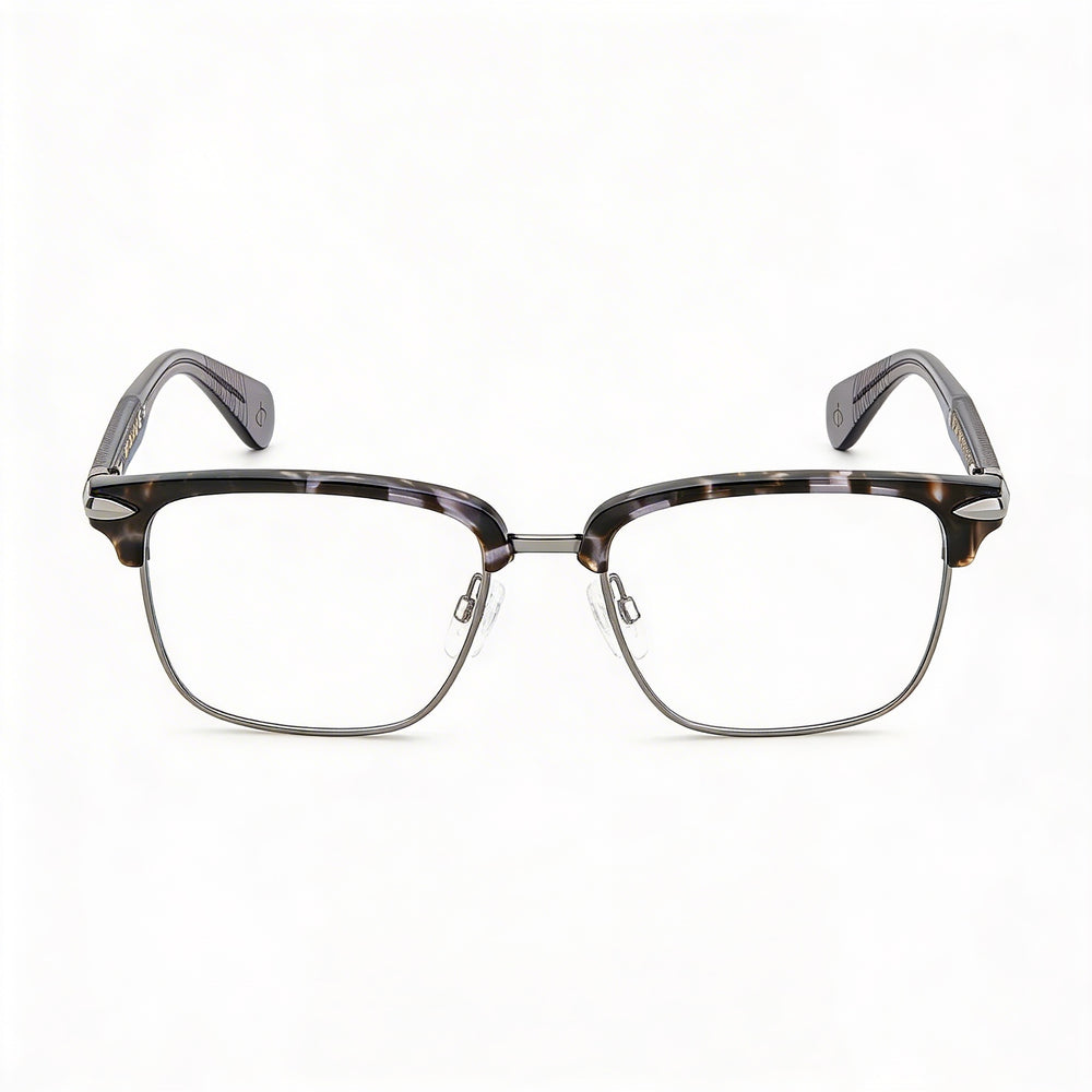 Gafas de sol Rag & Bone Modern para hombre, de acero de aleación Havana, color negro y gris, con lentes de policarbonato de 53 mm