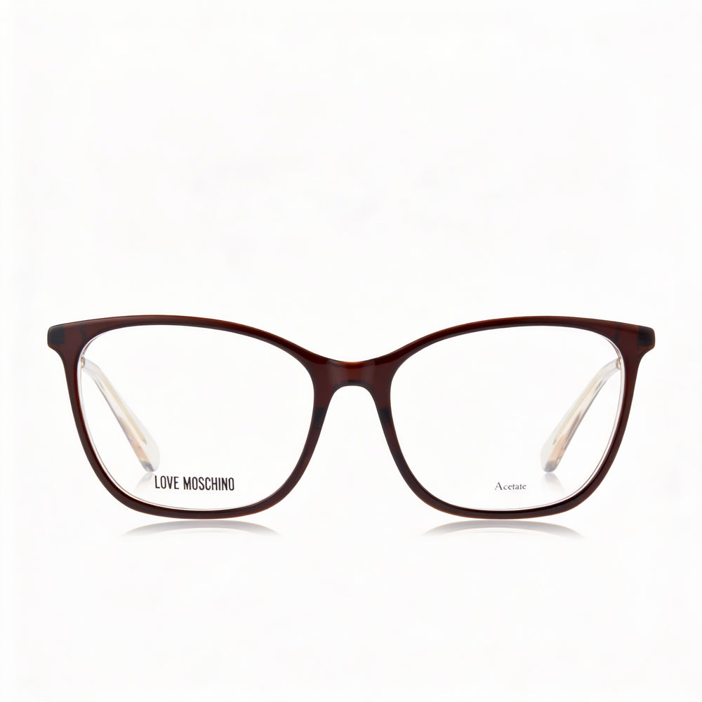 Love Moschino Modern Women's Brown Acetate Frame Sunglasses with Brown Polycarbonate Lenses - Size 54-16-140