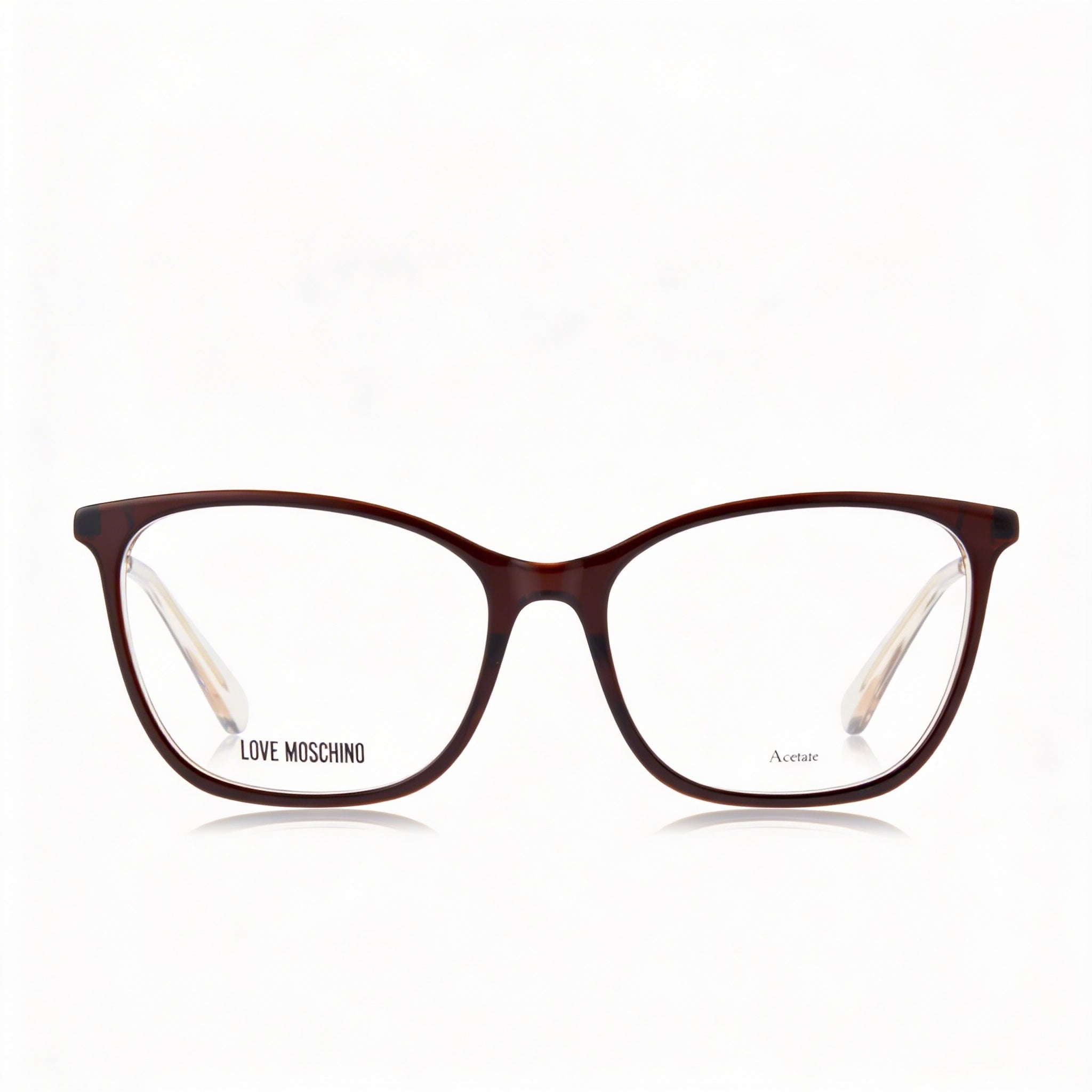 Love Moschino Modern Women's Brown Acetate Frame Sunglasses with Brown Polycarbonate Lenses - Size 54-16-140, Photo 2
