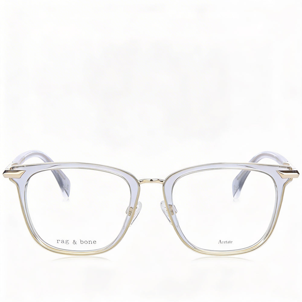 Rag & Bone Rnb8001 Men's Sunglasses with a Grey Acetate Frame and Lenses, 51mm Lens Width