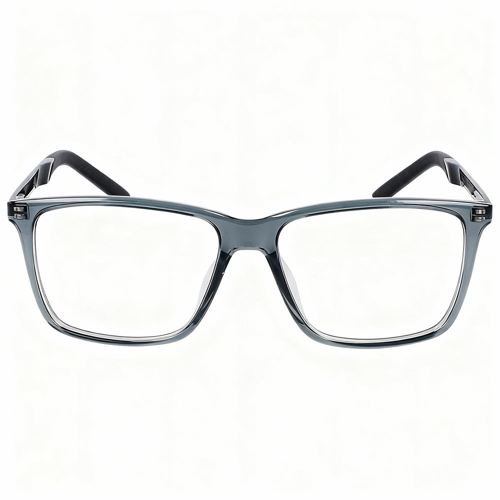Nike 7258 Unisex Plastic Rectangle Prescription Eyeglasses Matte Black Frame 54-15-145