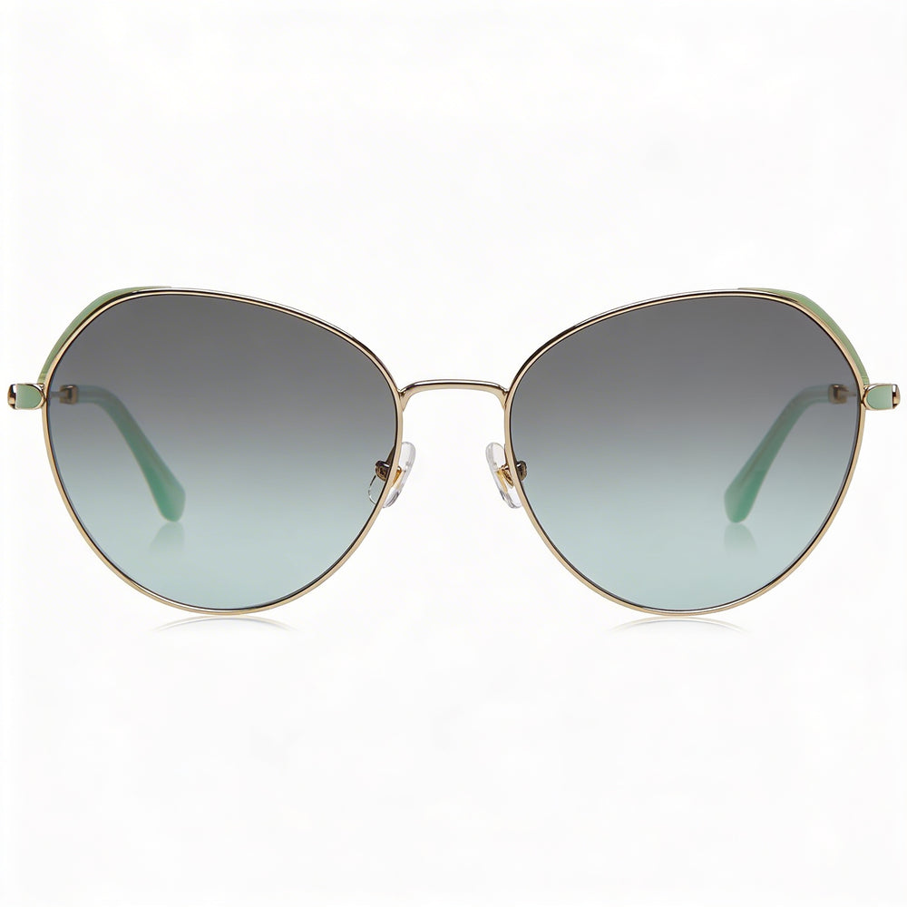 kate spade new york OCTAVIA/G/S Piloto Acero Inoxidable Mujer Montura Verde Gradiente Gris Lente Verde Gris UV 100% 59mm