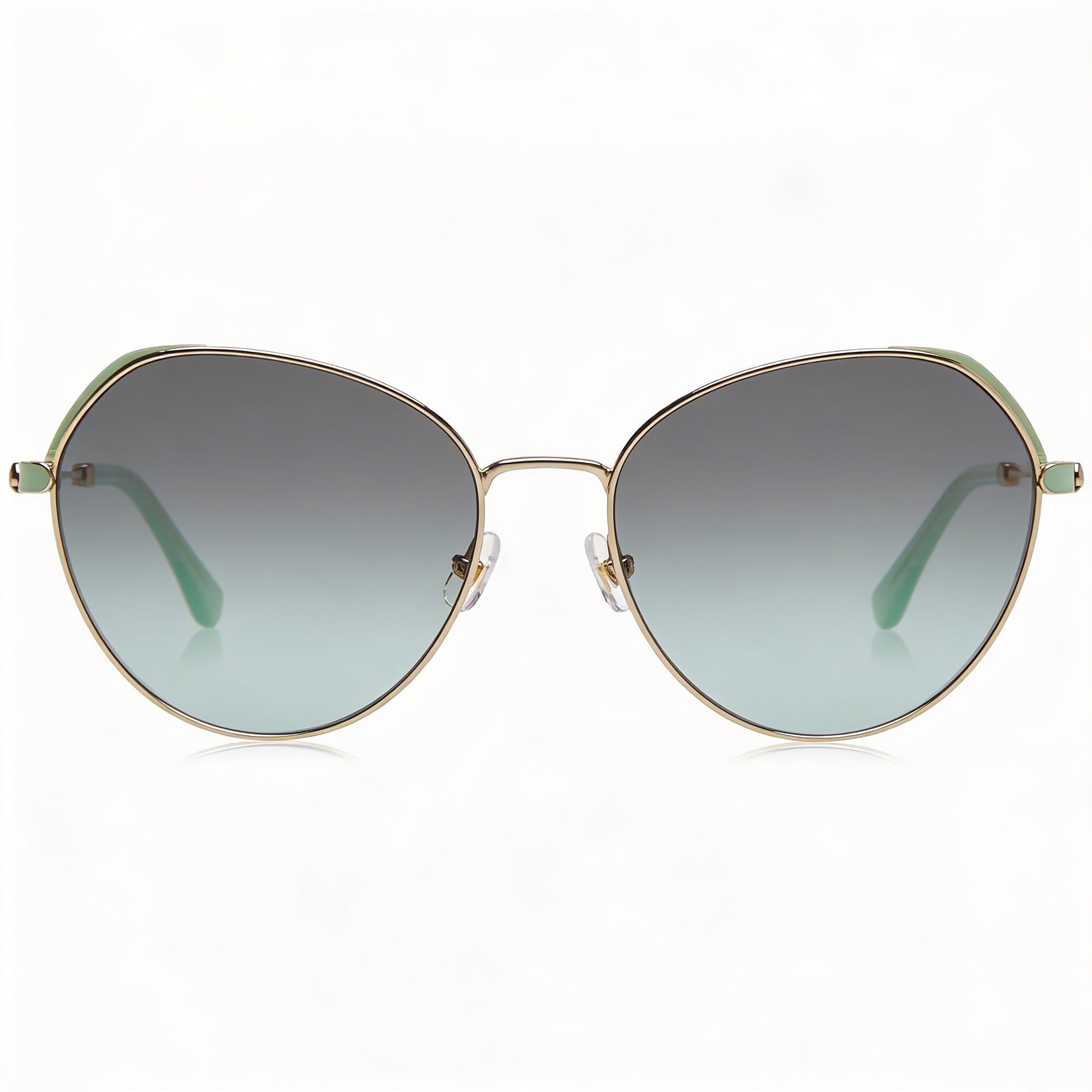 kate spade new york OCTAVIA/G/S Piloto Acero Inoxidable Mujer Montura Verde Gradiente Gris Lente Verde Gris UV 100% 59mm, Photo 2