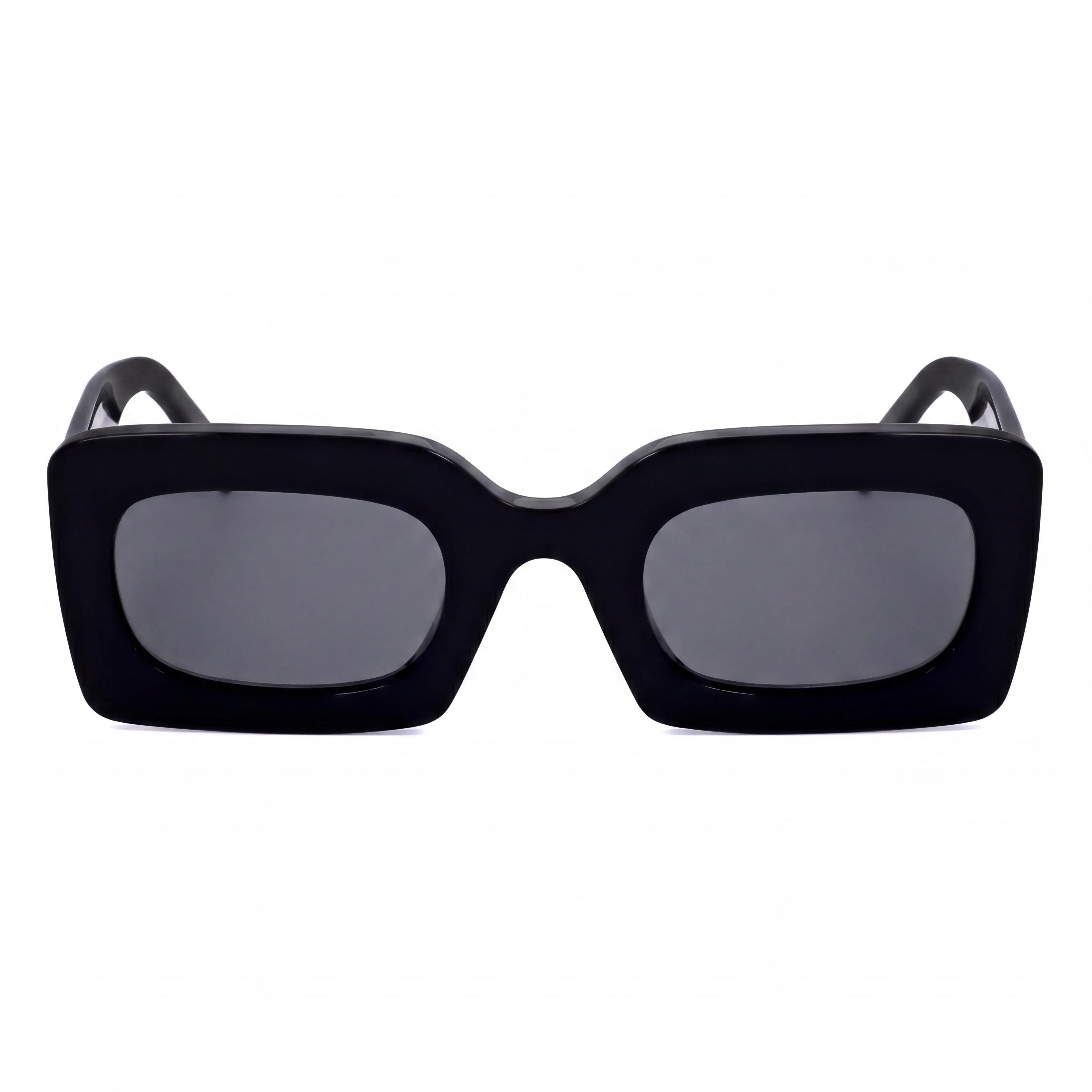 Marc Jacobs Modern Women's Acetate Black Gold Rectangular 50mm Non-Polarized UV Protection Sunglasses, Photo 2