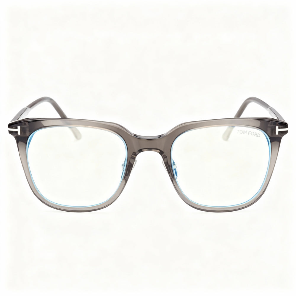 Tom Ford Ft5776-d-b Men's Grey Blue Filter Plastic Frame Polarized Clear Lenses 53-22-145