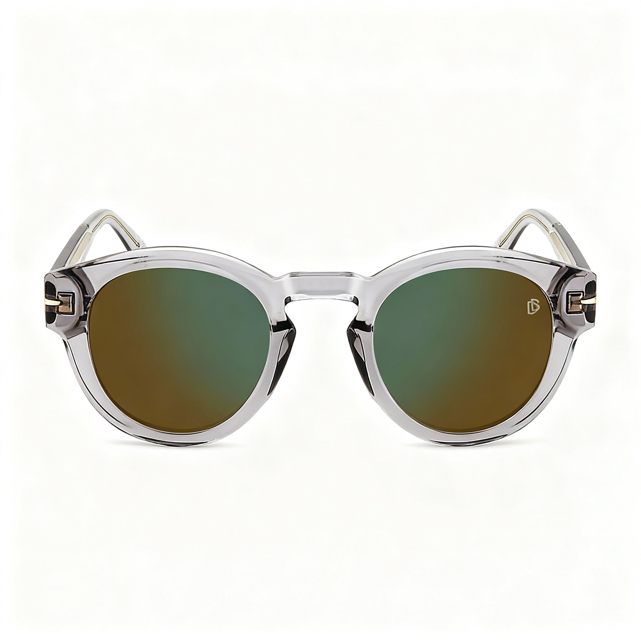 Gafas de sol unisex contemporáneas David Beckham DB 7110/S de acetato gris, con efecto espejo verde, no polarizadas, 49-25-145, Photo 2