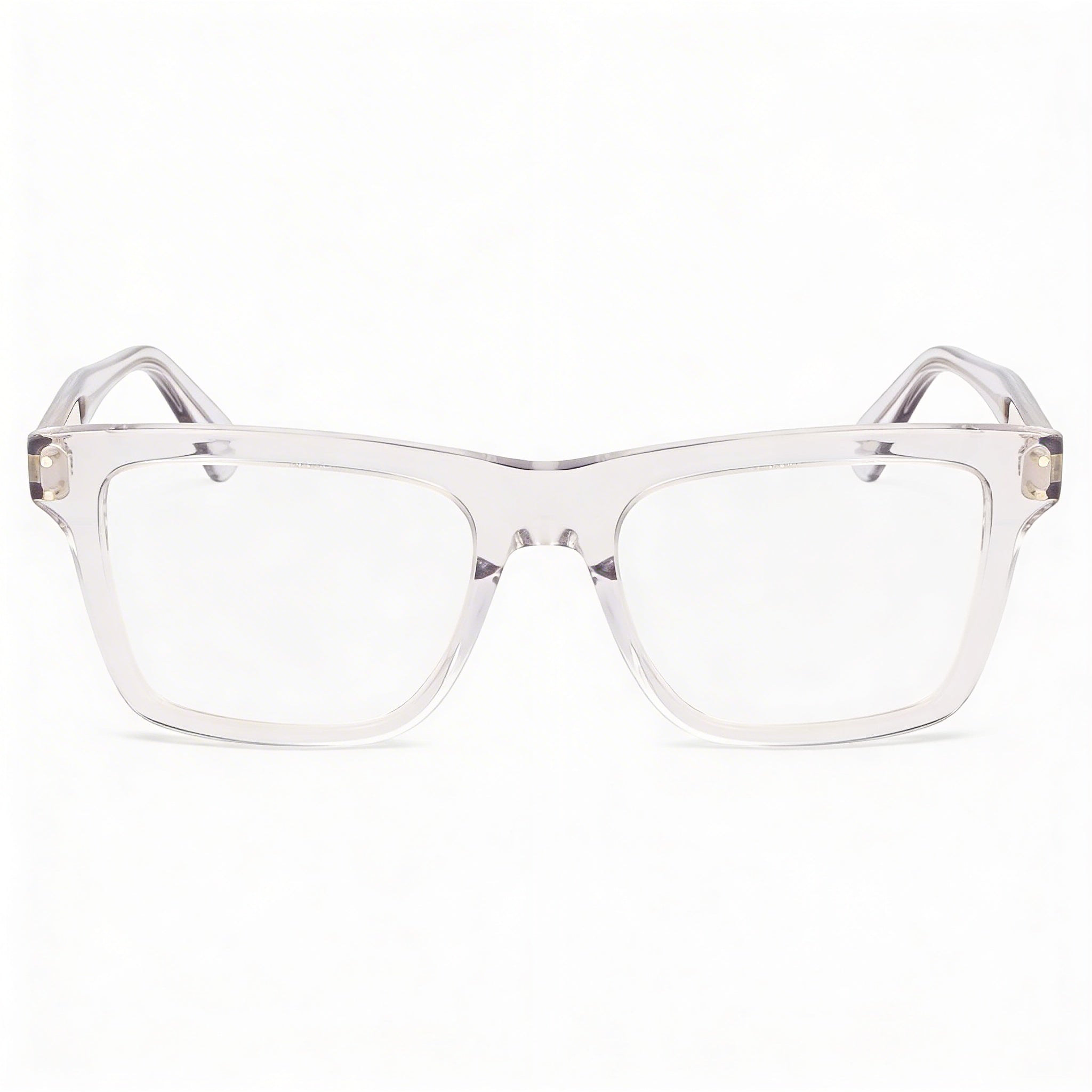 Salvatore Ferragamo Modern Women's Plastic Full Rim Square Eyeglasses Light Crystal Grey 53-19, Photo 2