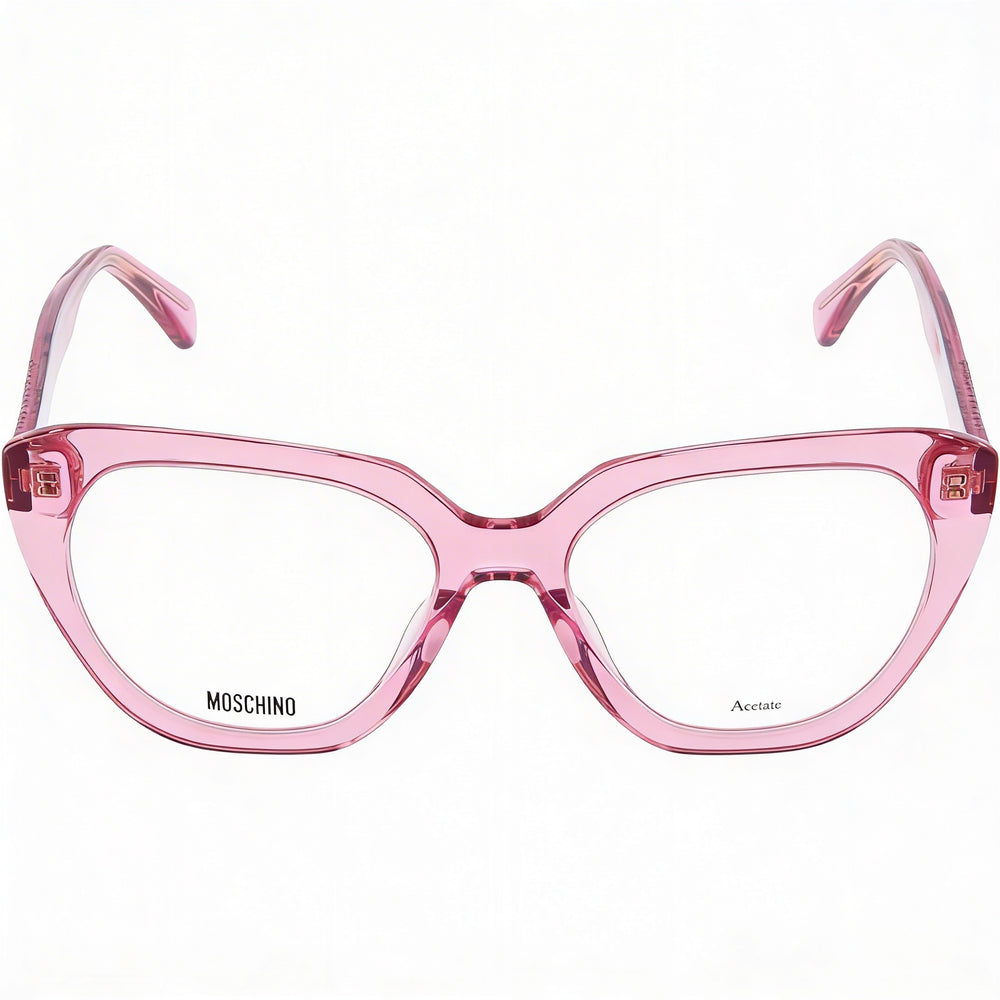 Gafas de sol Moschino de estilo moderno para mujer con montura de acetato en fucsia y lentes fucsia, tamaño 51-17-140 mm