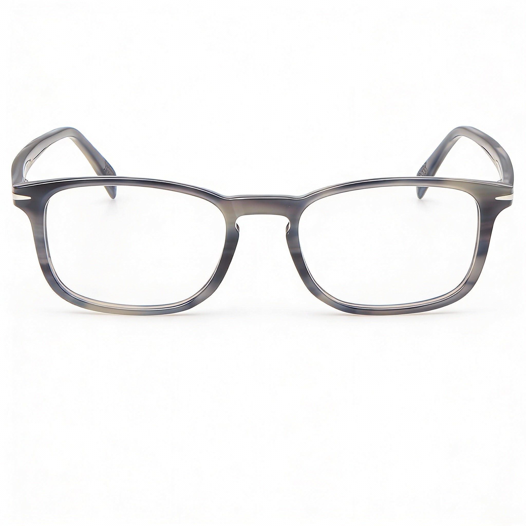 David Beckham Db 1027 Men’s Grey Horn Plastic Frame Eyeglasses with Polycarbonate Lenses - 51mm Lens Width, Photo 2