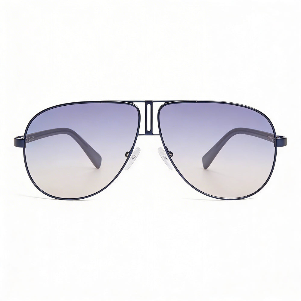 Guess Retro Men's Blue Polycarbonate UV Protection Sunglasses 61mm