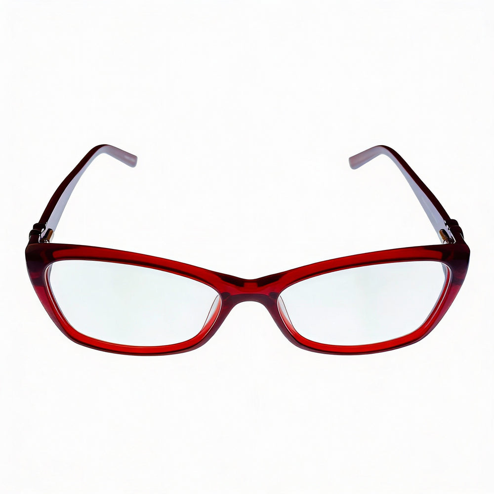 Gafas Jones New York J226 Petite para hombre, montura de plástico color burdeos, 50 mm