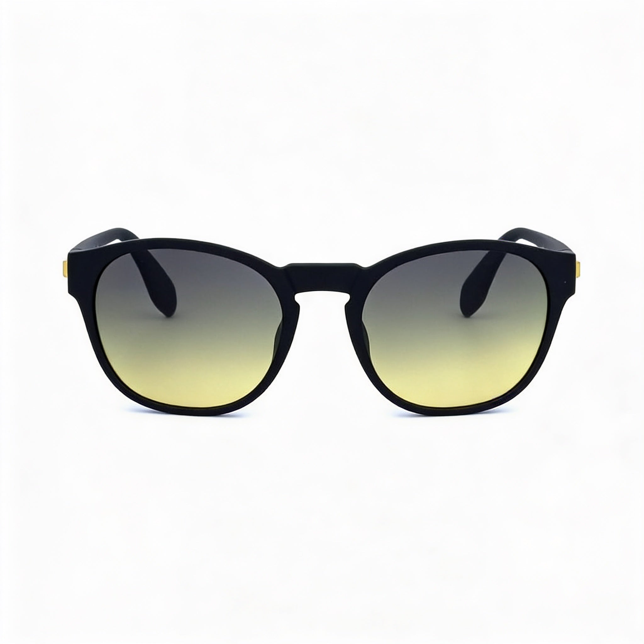 adidas Originals Classic Unisex Matte Black Plastic Gradient Yellow Non-Polarized UV Protection 54mm Sunglasses, Photo 1