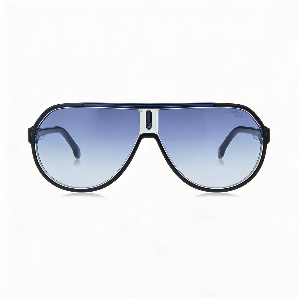Gafas de sol Carrera Casual para hombre con montura de acetato y lentes de policarbonato azul DK no polarizadas de 64 mm