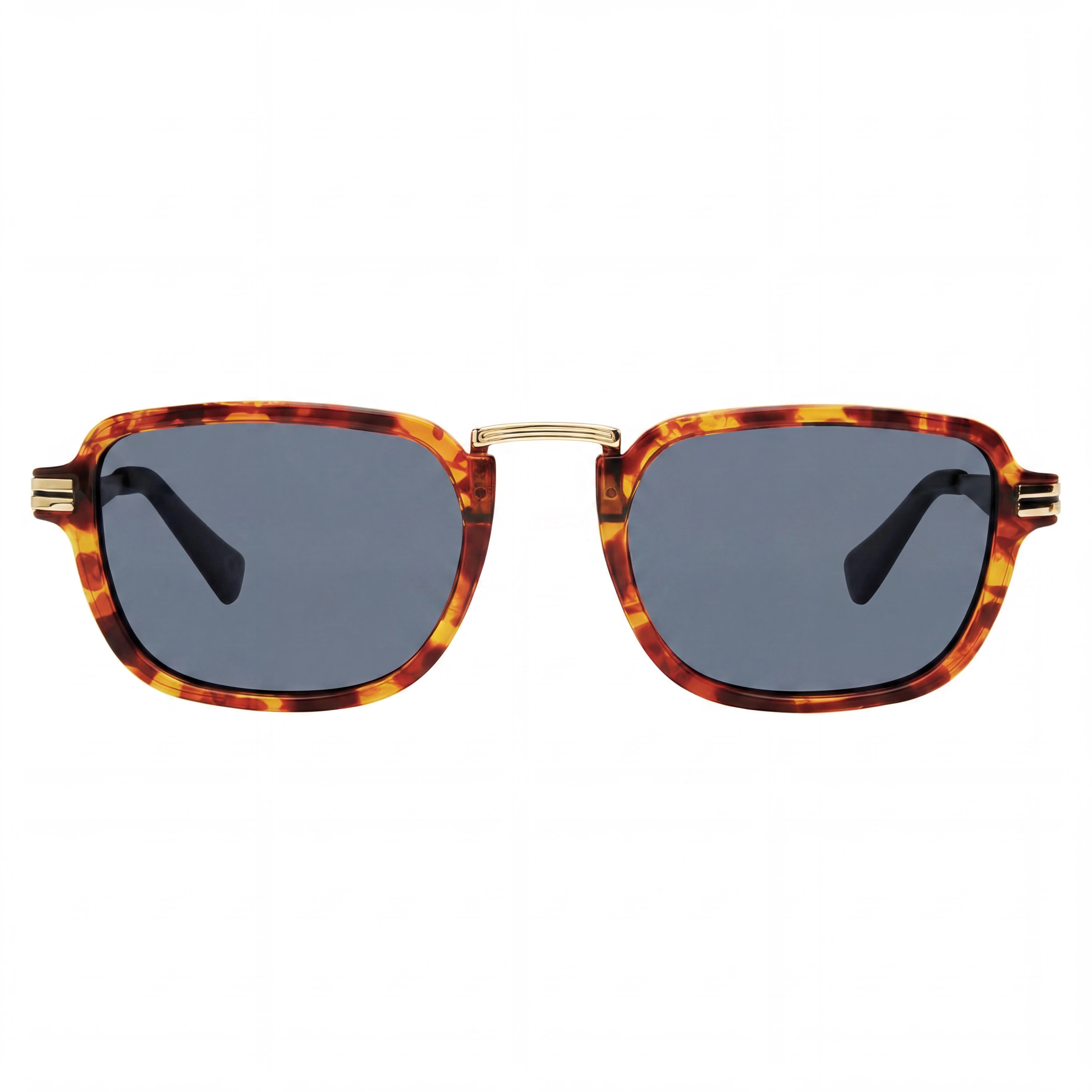 PRIVÉ REVAUX 206318 No Concept Men's Havana Honey Blue Polycarbonate Frame UV Protection Sunglasses 52mm, Photo 2