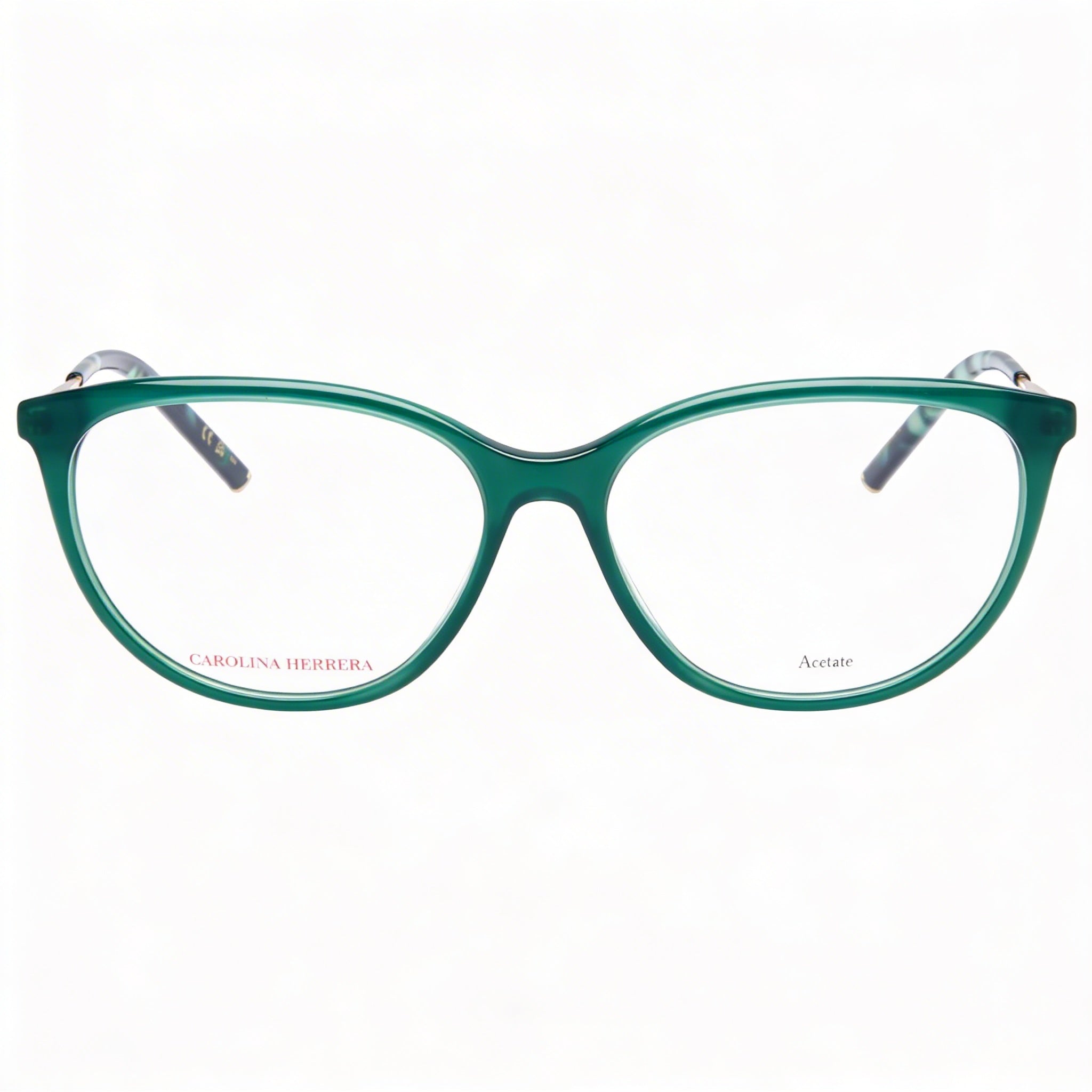 Carolina Herrera Her 0196 Women's Green Plastic Frame Non-Polarised Clear Lens Eyewear 55-15-145, Photo 1
