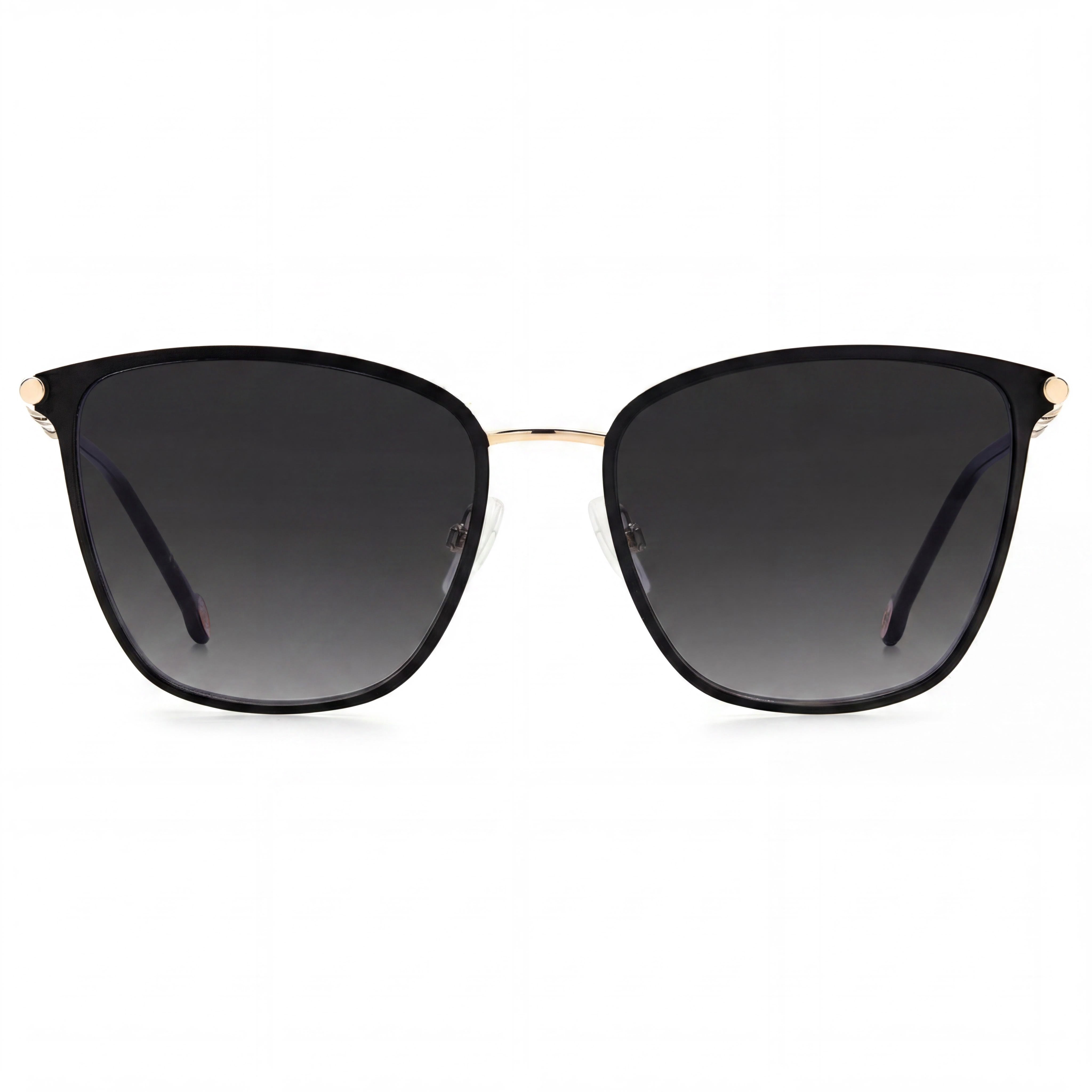 Carolina Herrera Ch 0030/S Women's Gold Black Rectangular Stainless Steel Sunglasses with 100% UV Protection 56mm, Photo 2