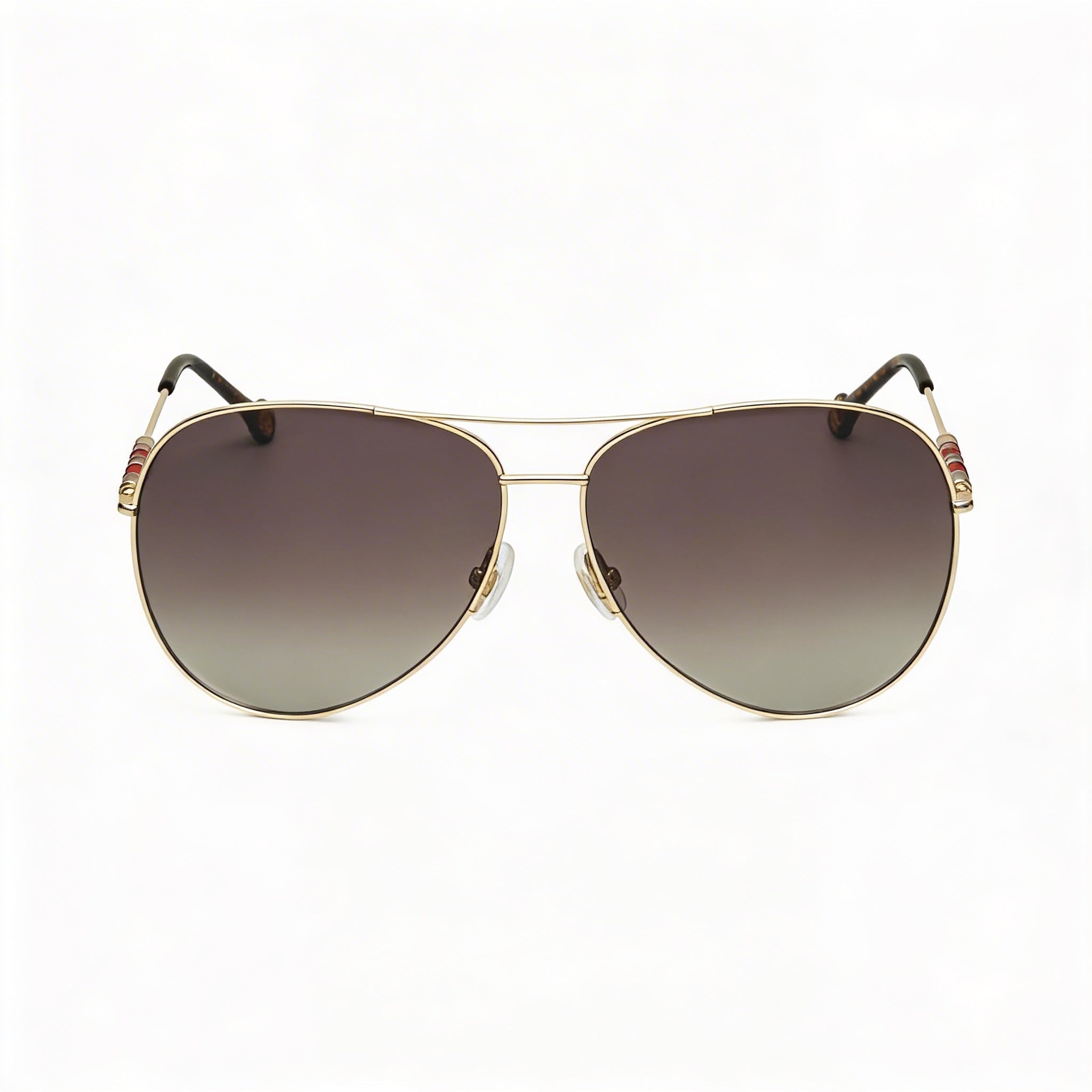 Gafas de sol Carolina Herrera Ch 0034/S para mujer, de acero inoxidable, color marrón dorado degradado, 64 mm, con protección UV y graduadas., Photo 2