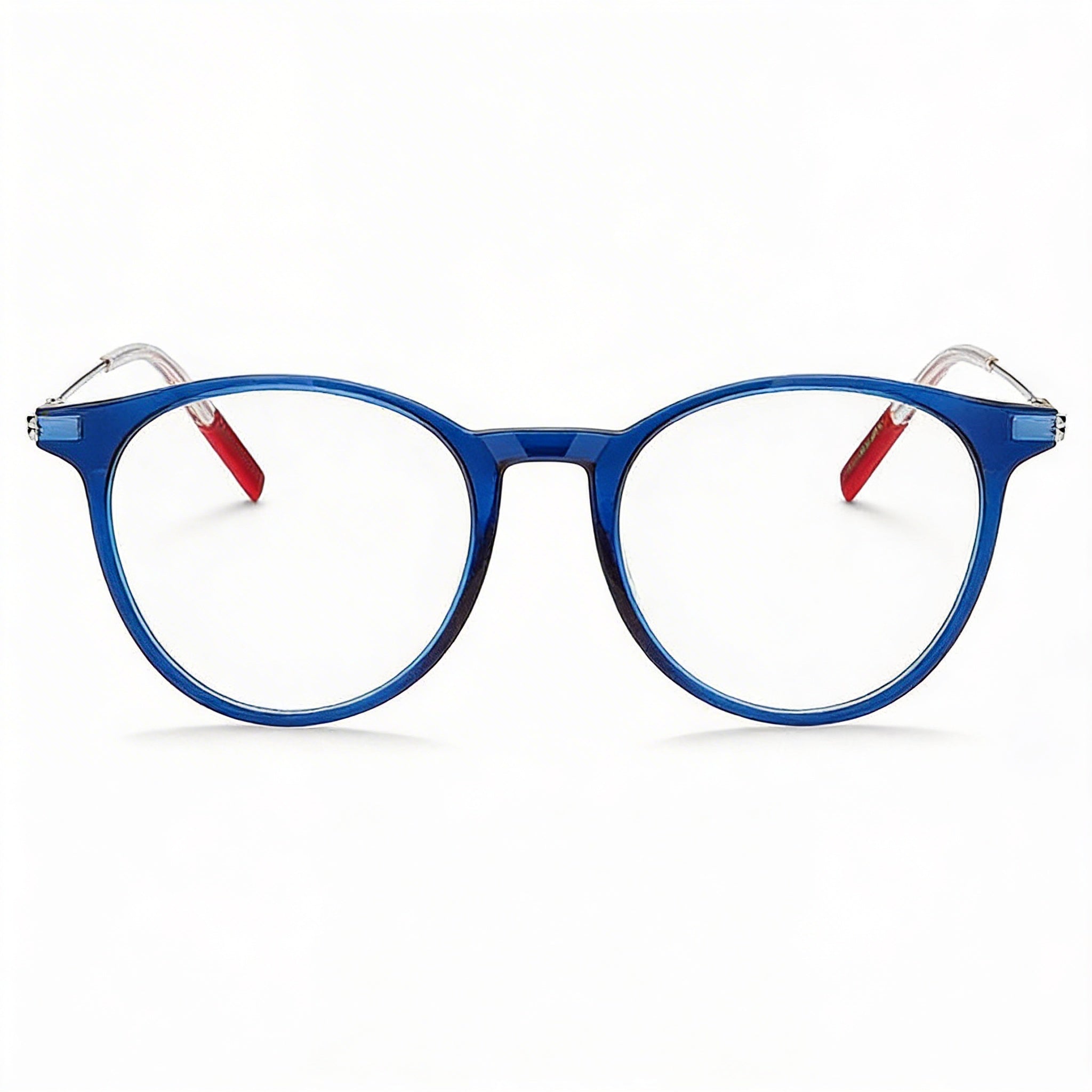 Tommy Hilfiger Modern Men's Eyeglasses with Injected Frame and Polycarbonate Non-polarised Blue Lenses 49mm, Photo 2